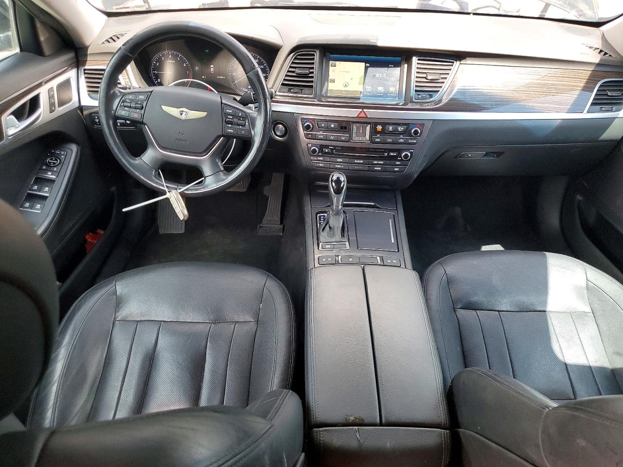 2015 Hyundai Genesis 3.8l Black vin: KMHGN4JE0FU093486