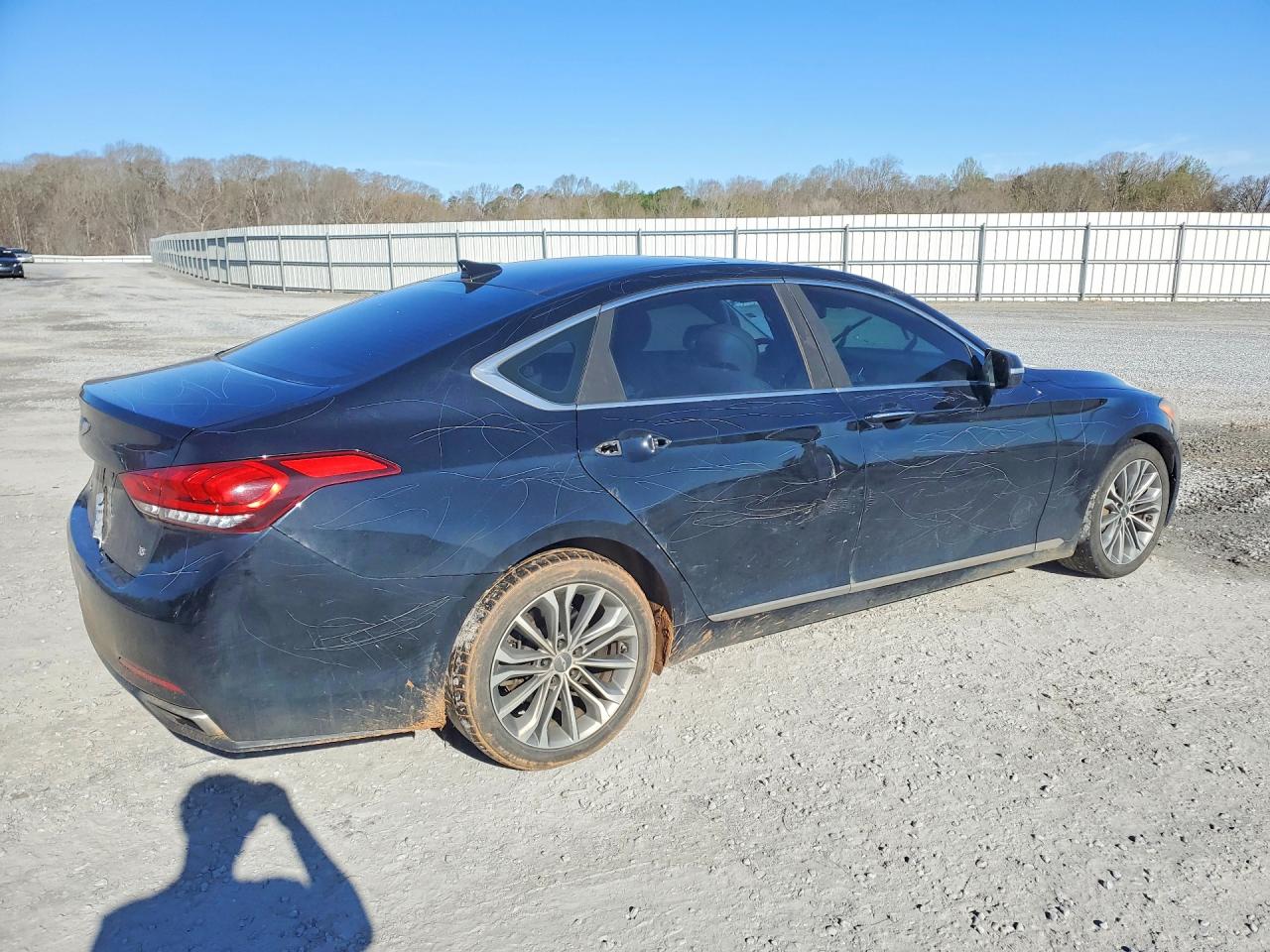 2015 Hyundai Genesis 3.8l Black vin: KMHGN4JE0FU101702