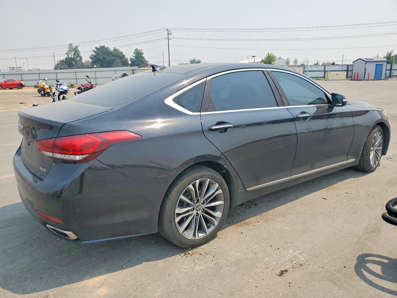 2015 Hyundai Genesis 3.8l Черный vin: KMHGN4JE1FU016710