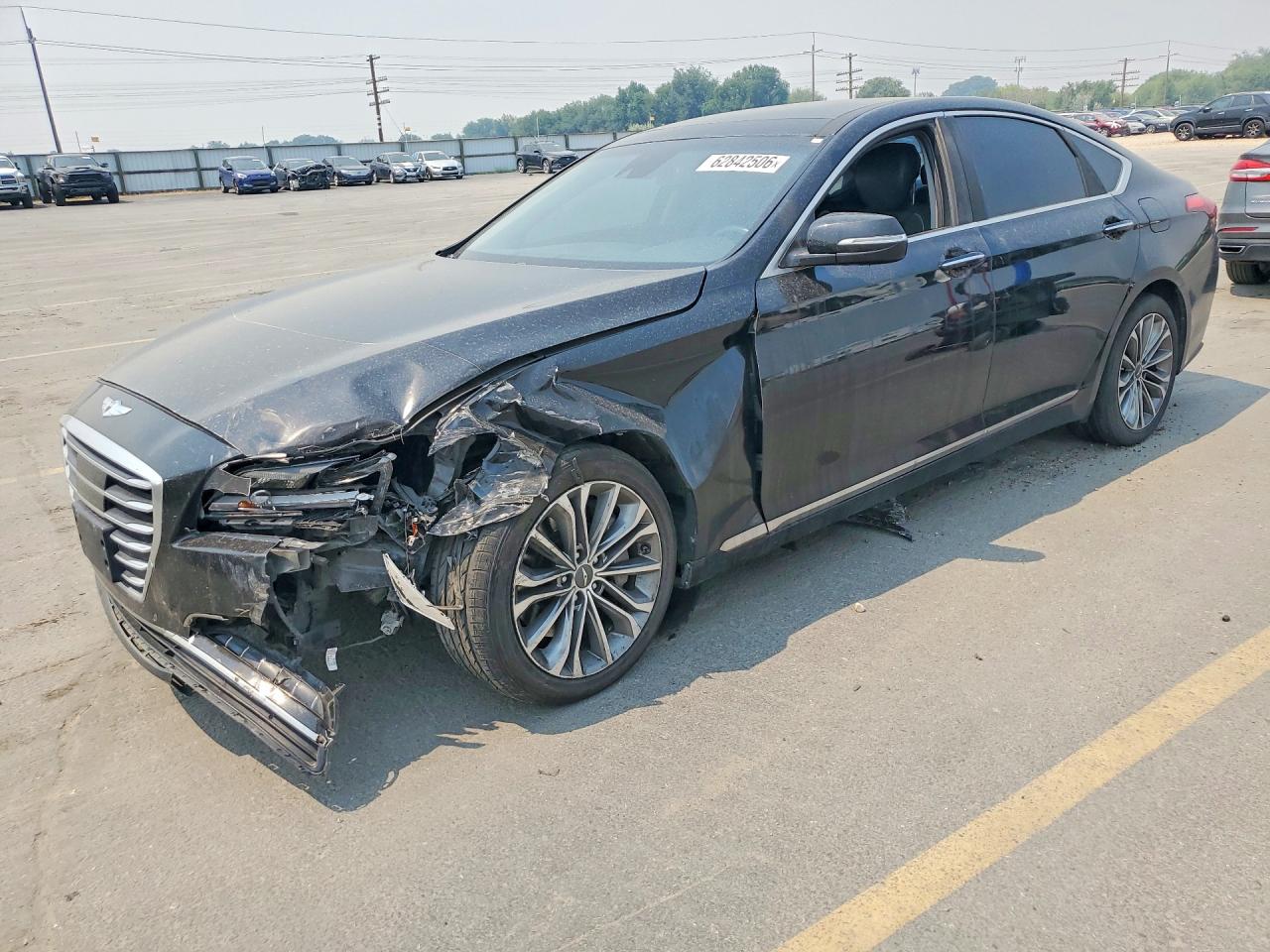 2015 Hyundai Genesis 3.8l Черный vin: KMHGN4JE1FU016710