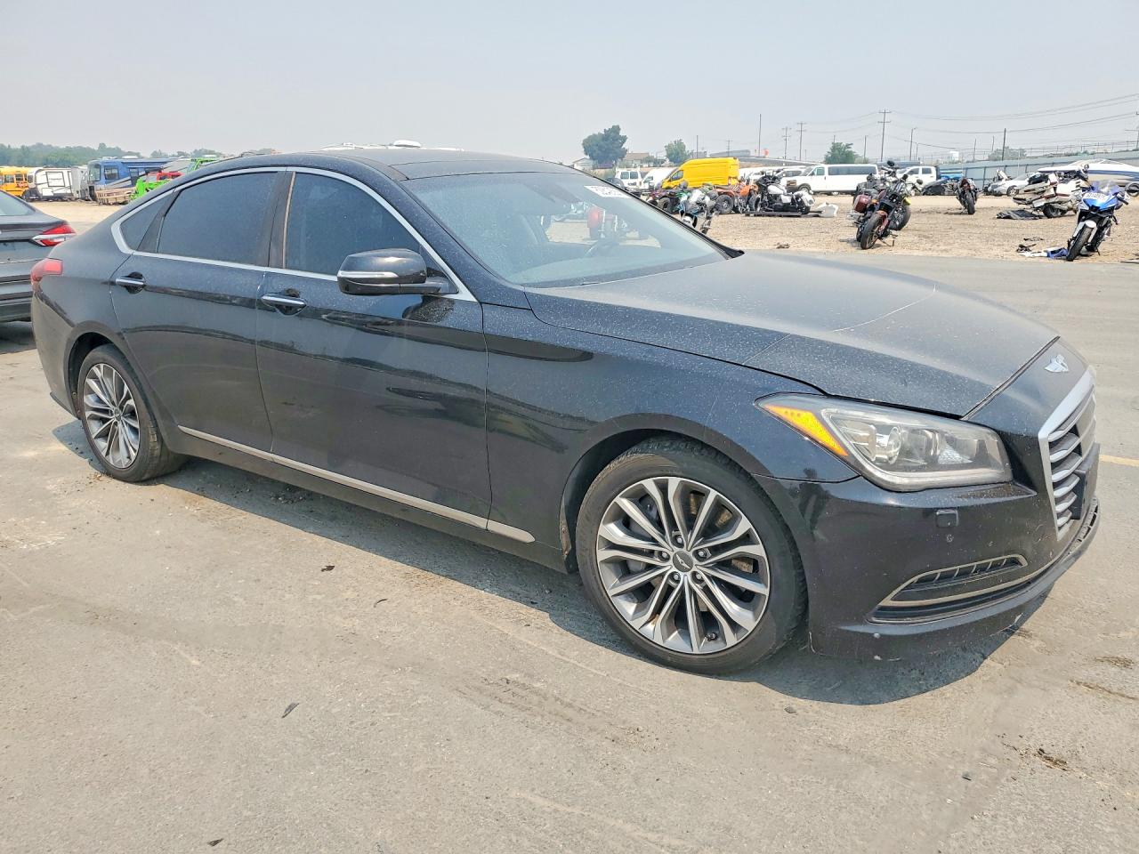 2015 Hyundai Genesis 3.8l Черный vin: KMHGN4JE1FU016710