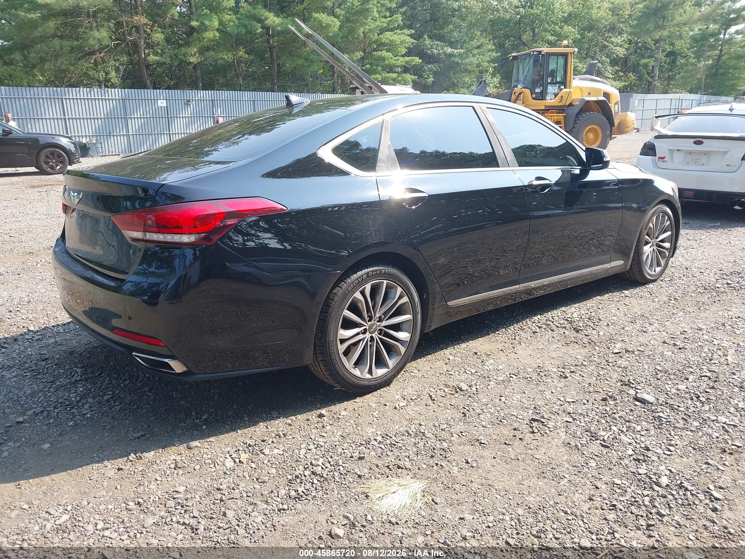 2015 Hyundai Genesis 3.8 Black vin: KMHGN4JE1FU022894