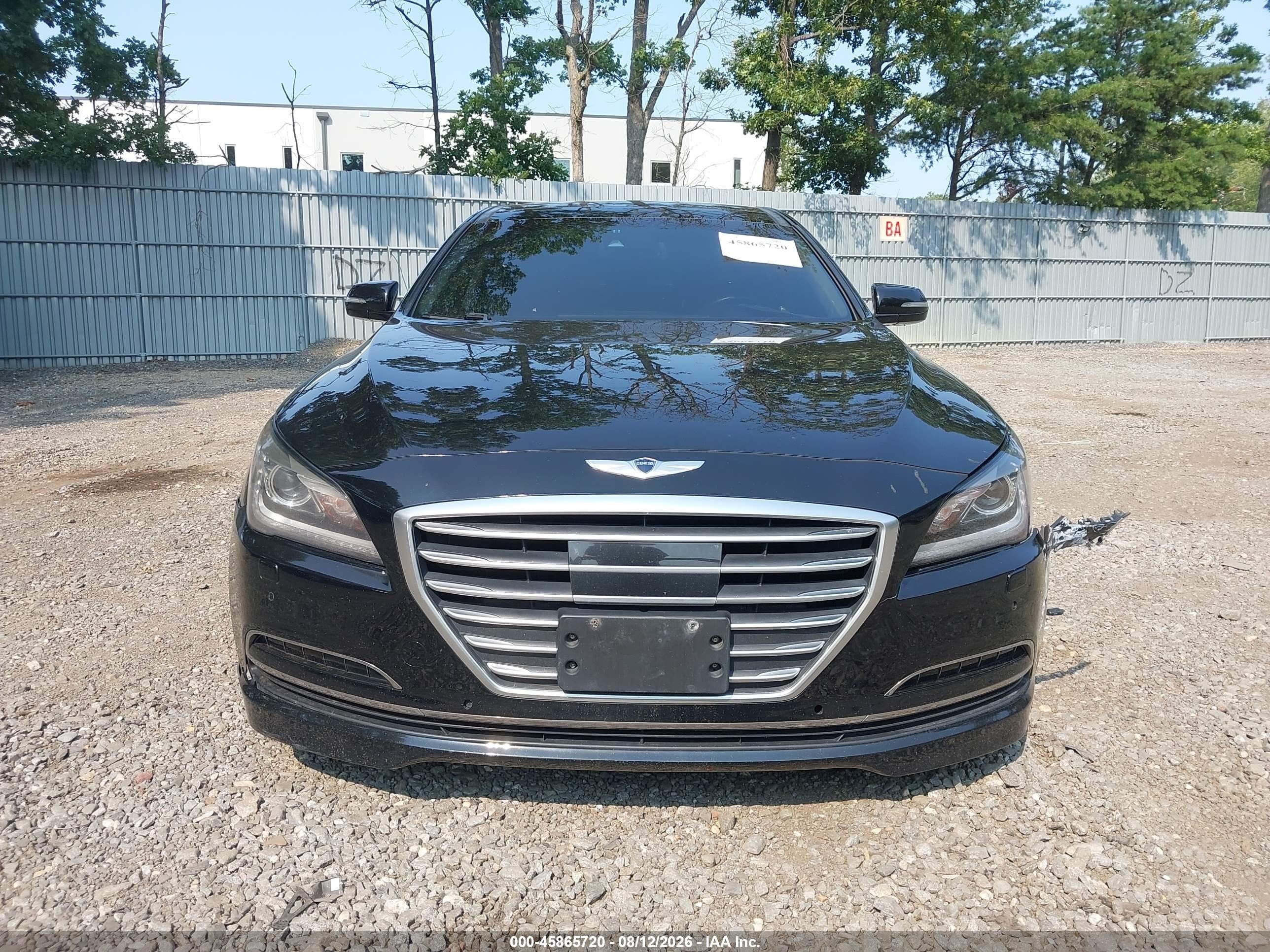 2015 Hyundai Genesis 3.8 Black vin: KMHGN4JE1FU022894