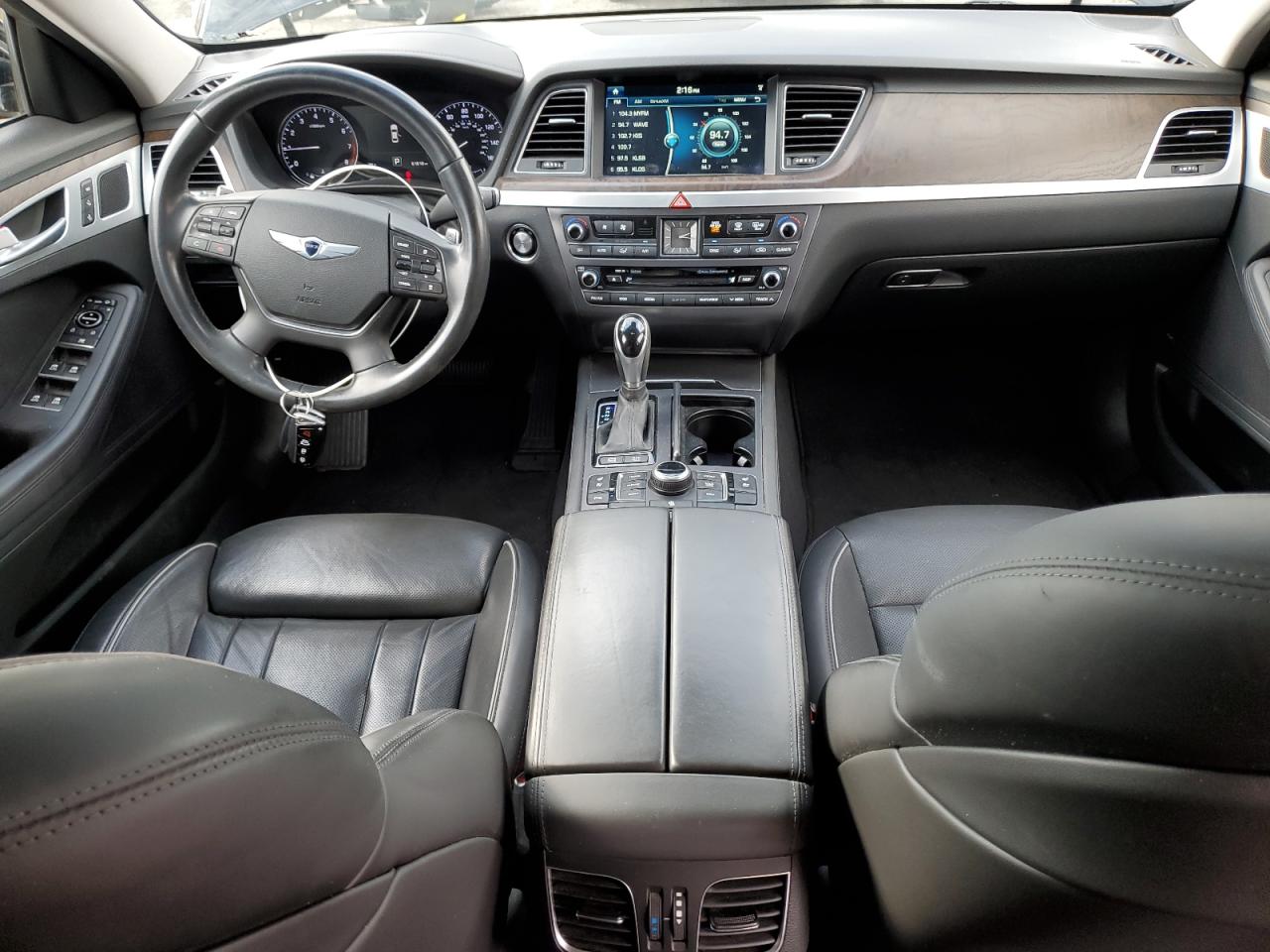 2015 Hyundai Genesis 3.8l Black vin: KMHGN4JE1FU025715