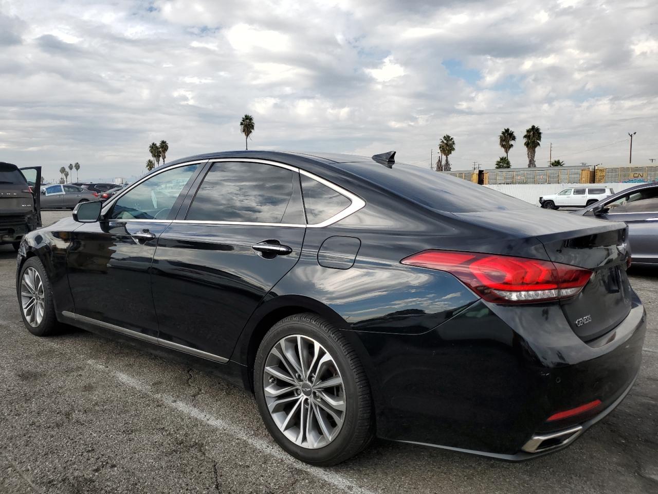 2015 Hyundai Genesis 3.8l Black vin: KMHGN4JE1FU025715