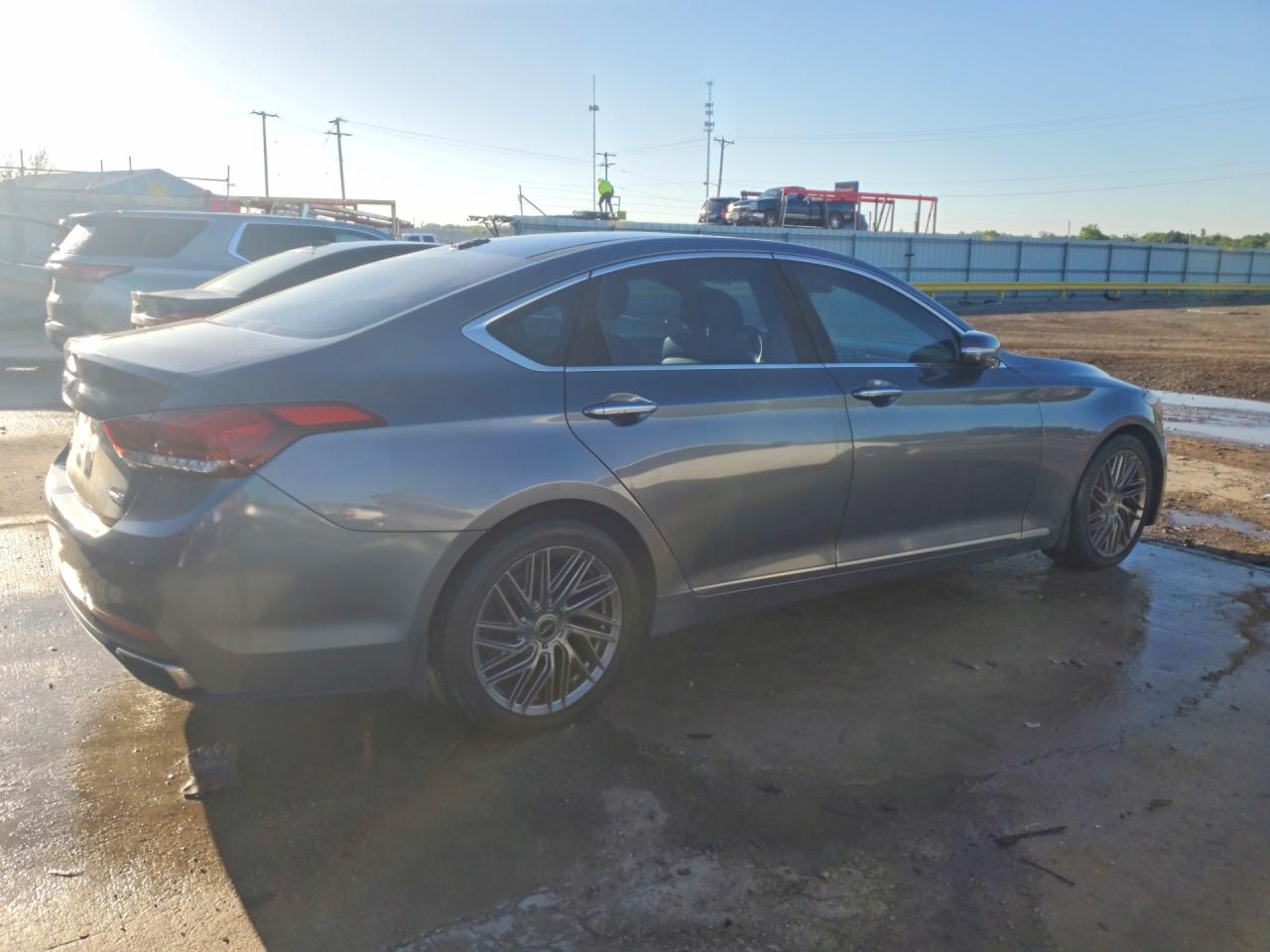 2015 Hyundai Genesis 3.8l Серый vin: KMHGN4JE1FU039842