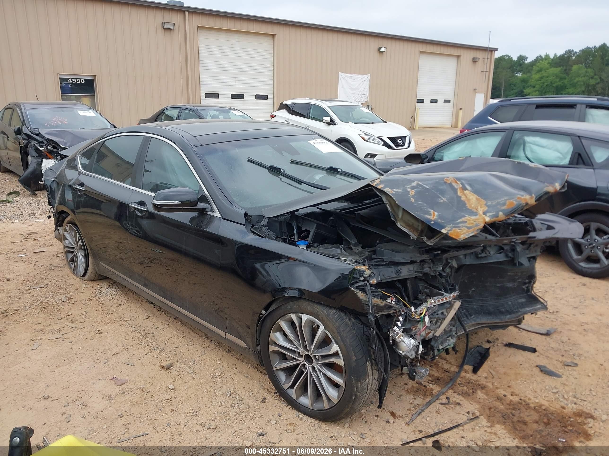 2015 Hyundai Genesis 3.8 Black vin: KMHGN4JE1FU050159