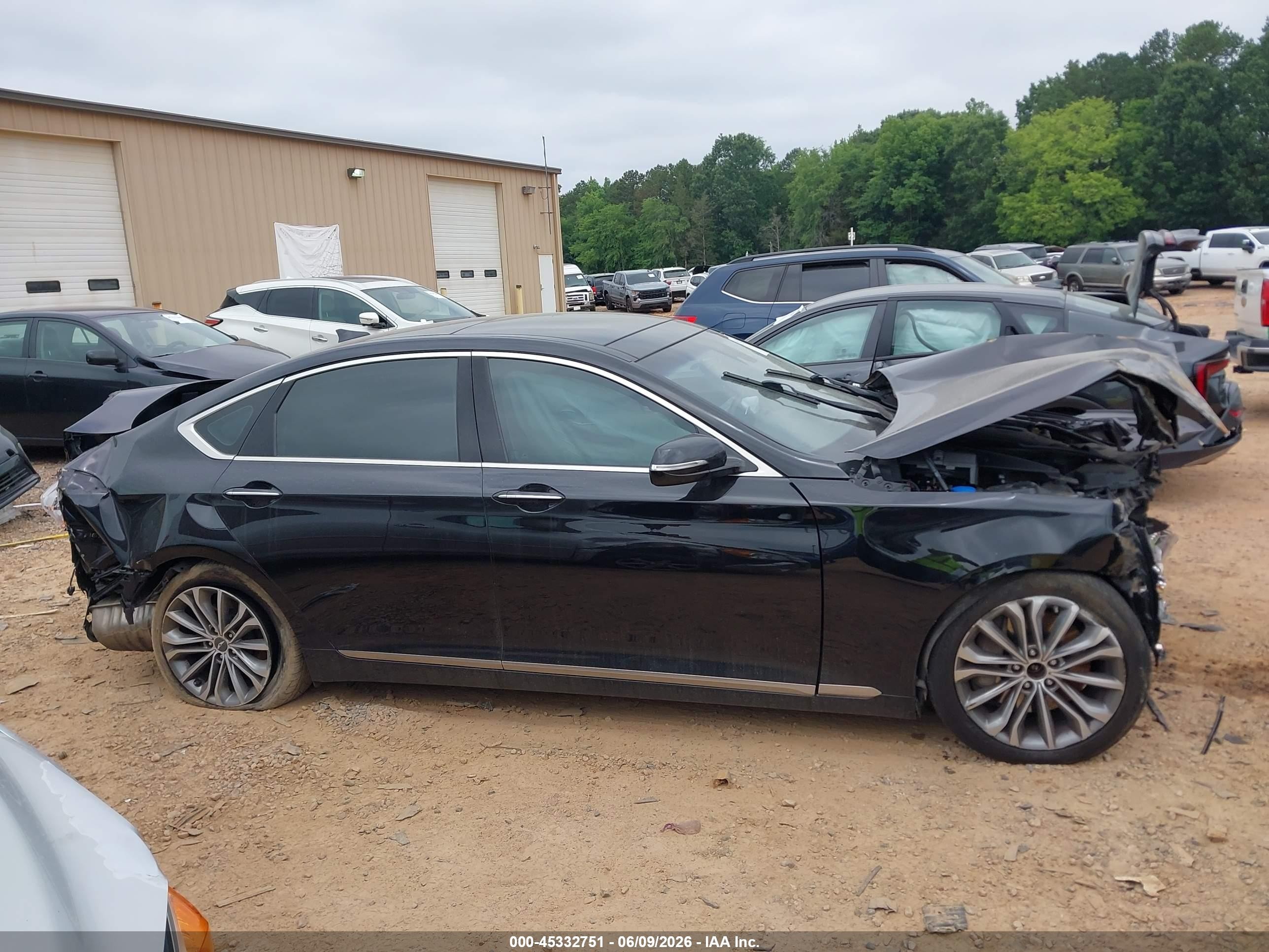 2015 Hyundai Genesis 3.8 Black vin: KMHGN4JE1FU050159