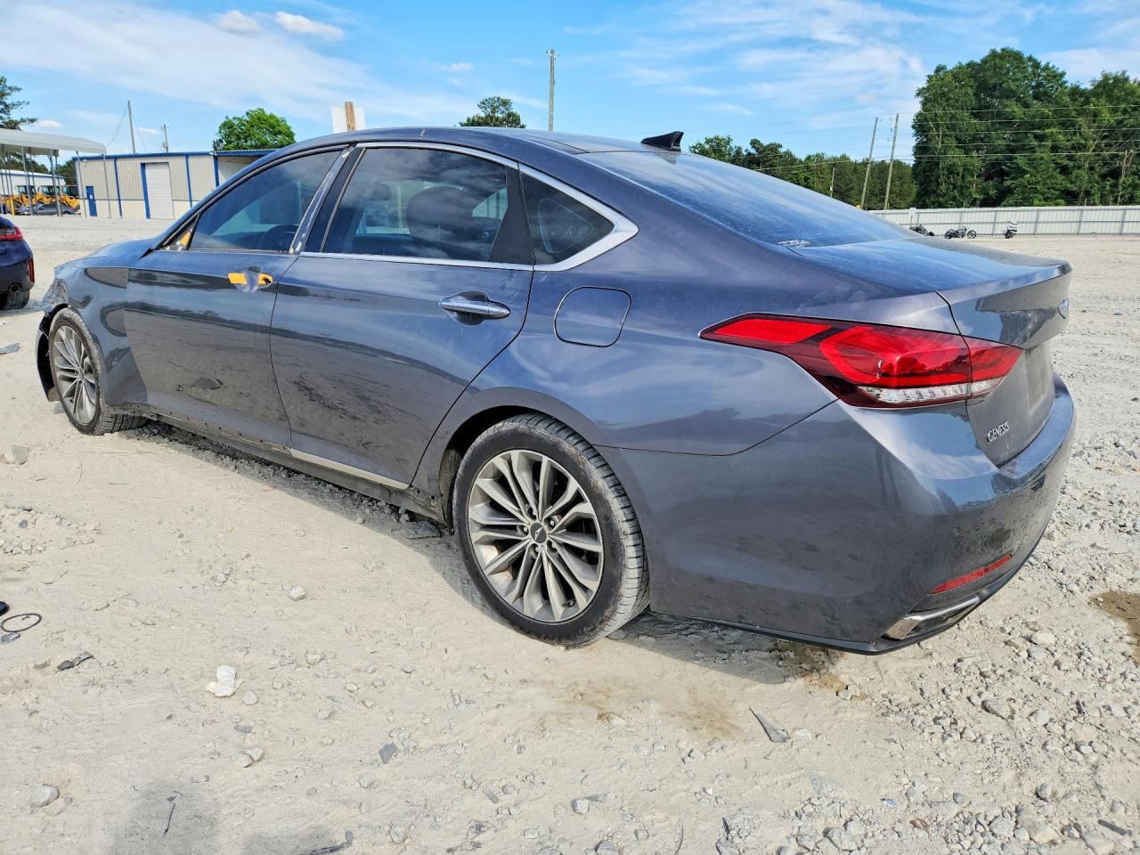 2015 Hyundai Genesis 3.8l Gray vin: KMHGN4JE1FU072498