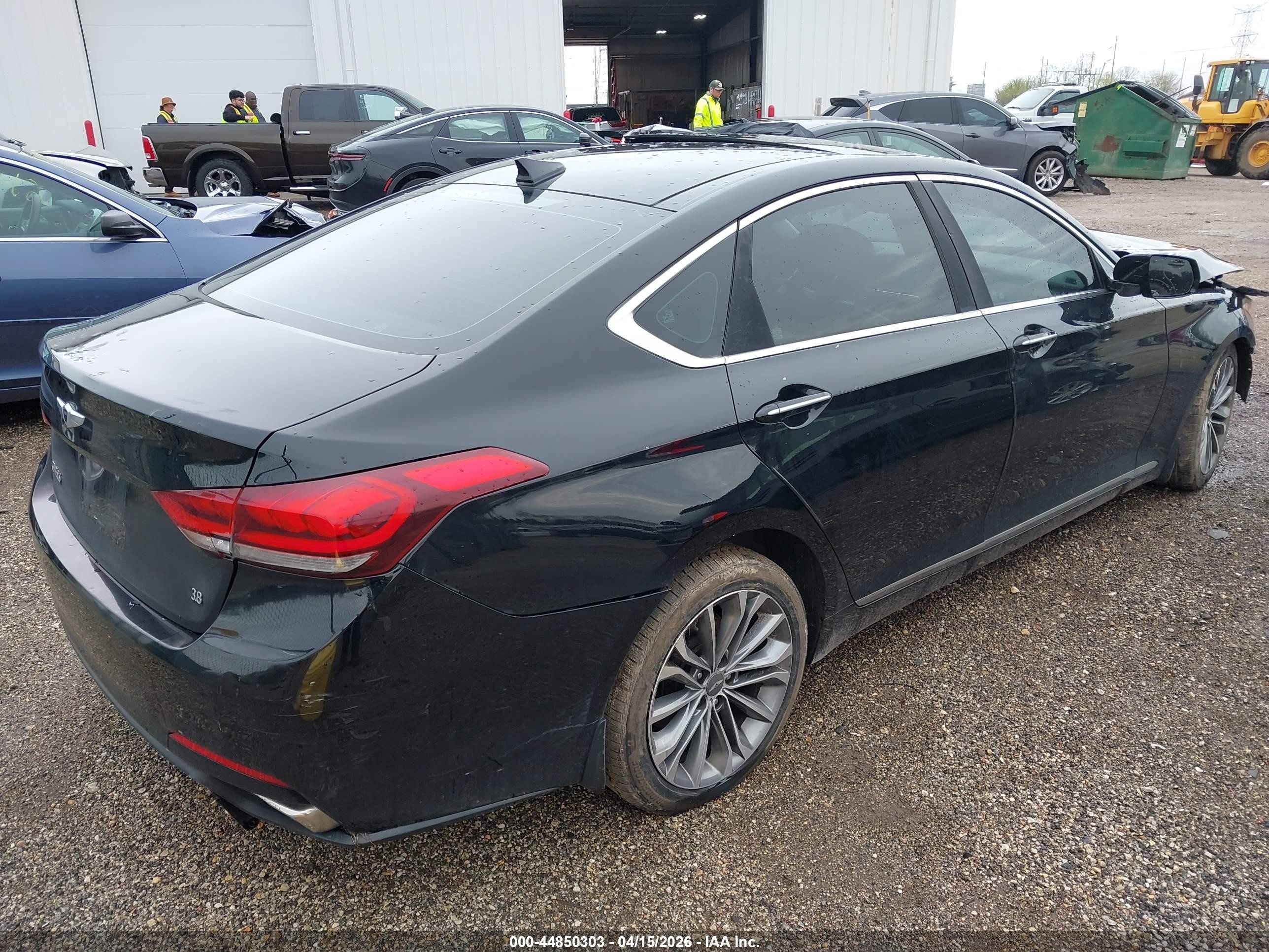 2015 Hyundai Genesis 3.8 Black vin: KMHGN4JE1FU075644