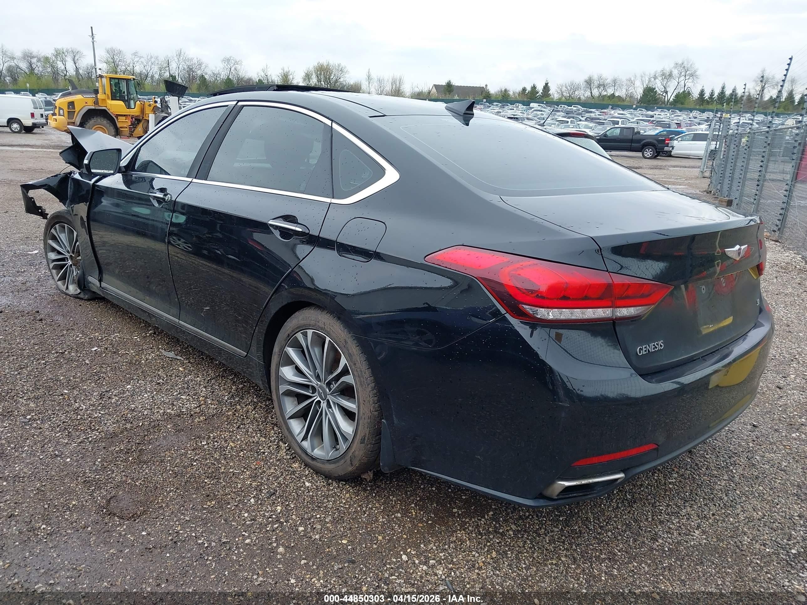 2015 Hyundai Genesis 3.8 Black vin: KMHGN4JE1FU075644