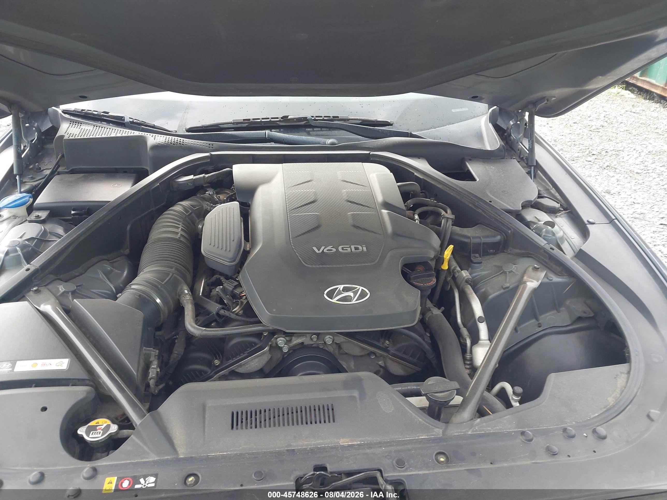 2015 Hyundai Genesis 3.8 Серый vin: KMHGN4JE1FU078303