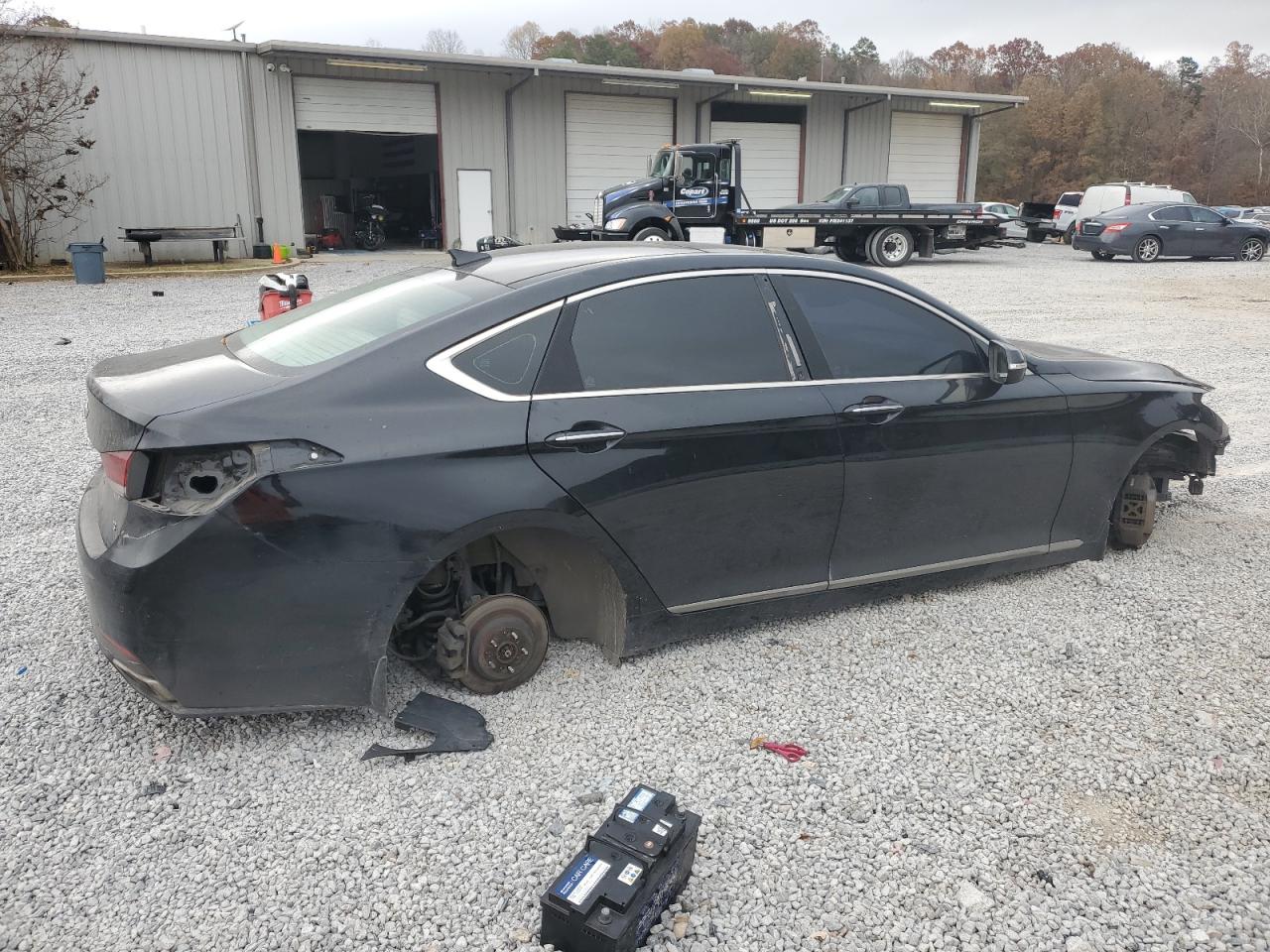 2015 Hyundai Genesis 3.8l Black vin: KMHGN4JE1FU084246
