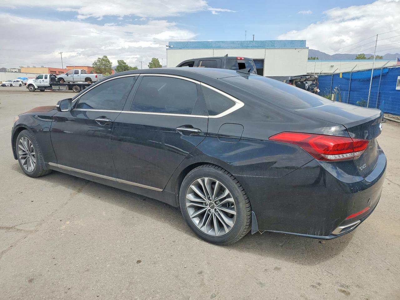 2016 Hyundai Genesis 3.8l Black vin: KMHGN4JE1GU128232