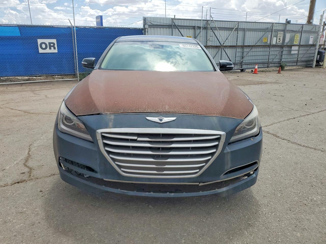 2016 Hyundai Genesis 3.8l Black vin: KMHGN4JE1GU128232