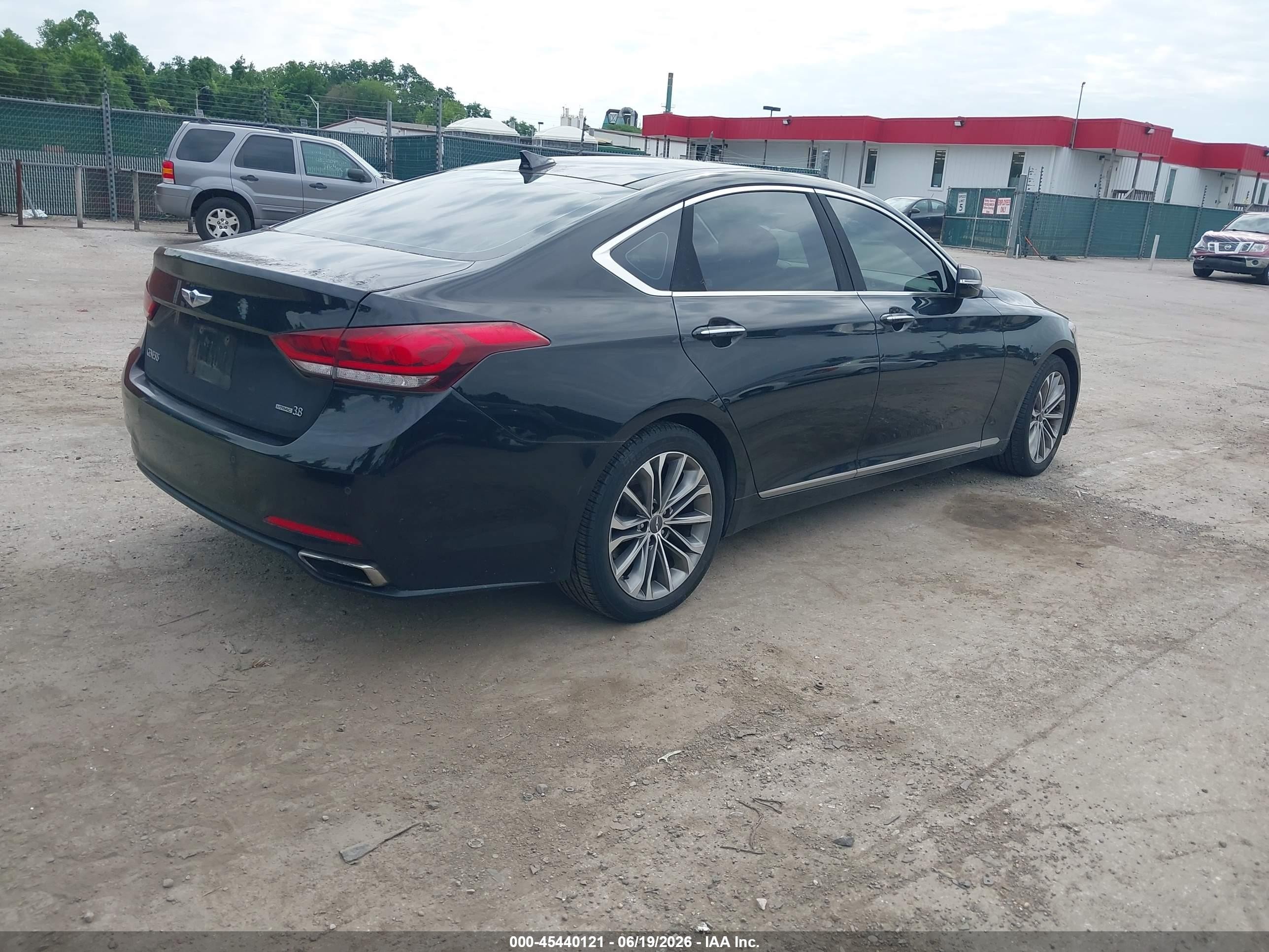 2015 Hyundai Genesis 3.8 Black vin: KMHGN4JE2FU016957