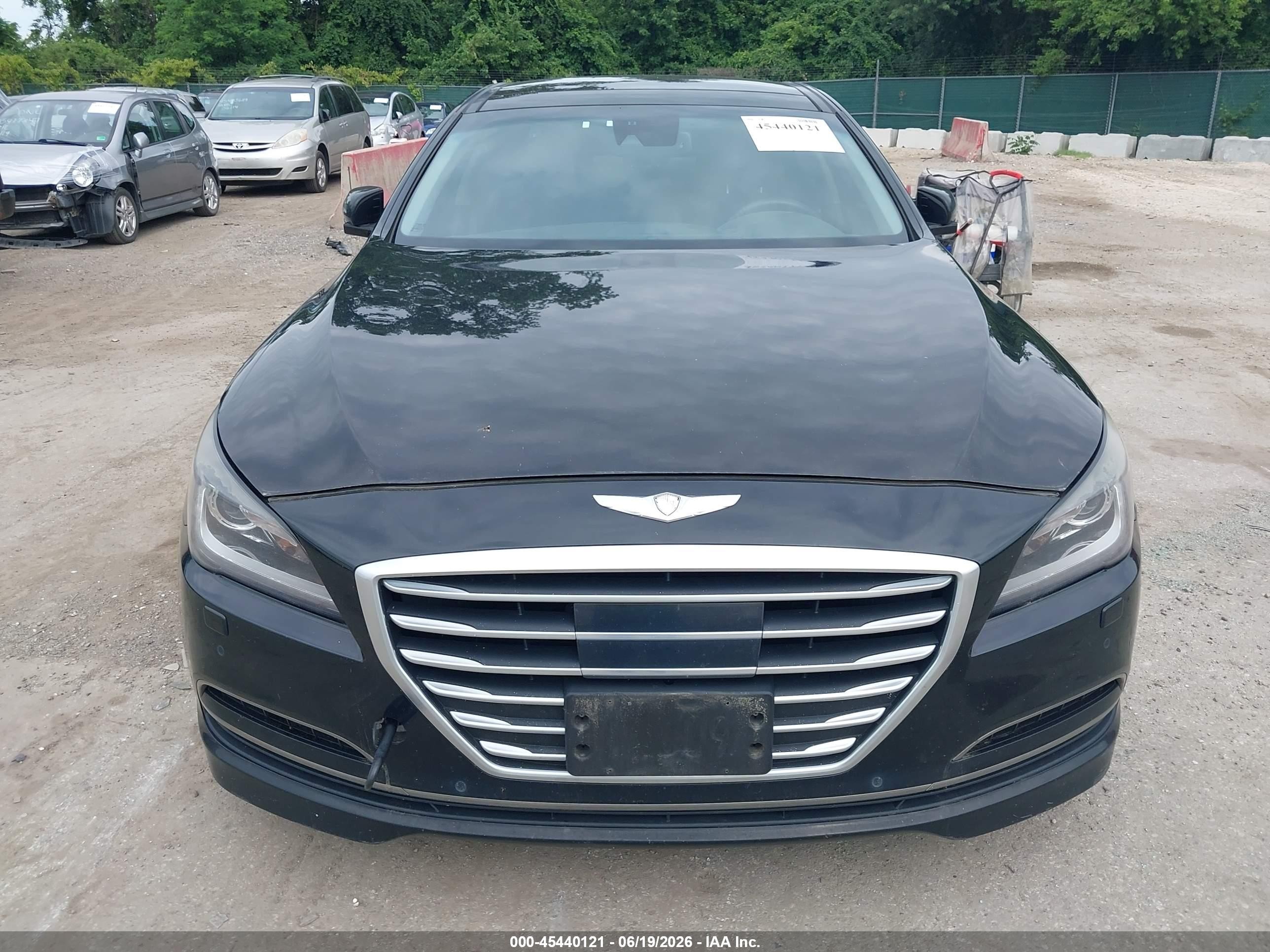 2015 Hyundai Genesis 3.8 Black vin: KMHGN4JE2FU016957