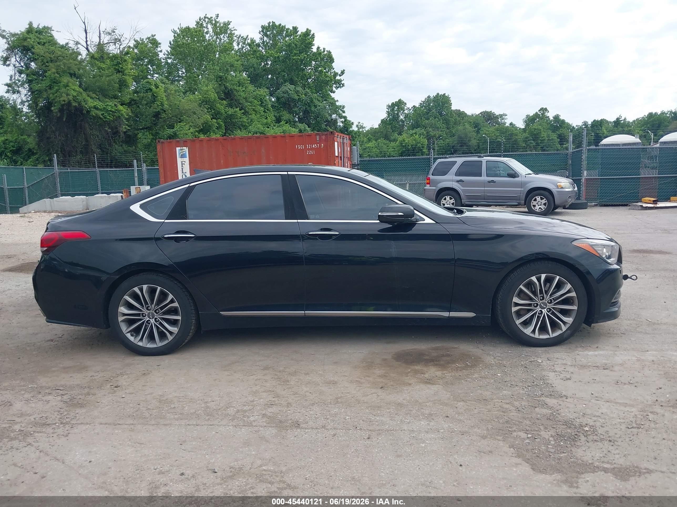 2015 Hyundai Genesis 3.8 Black vin: KMHGN4JE2FU016957