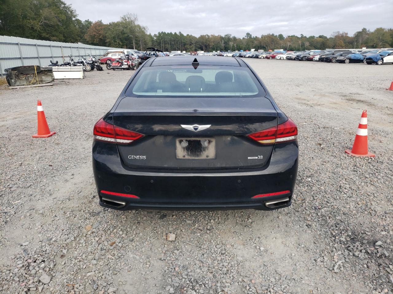 2015 Hyundai Genesis 3.8l Black vin: KMHGN4JE2FU029806