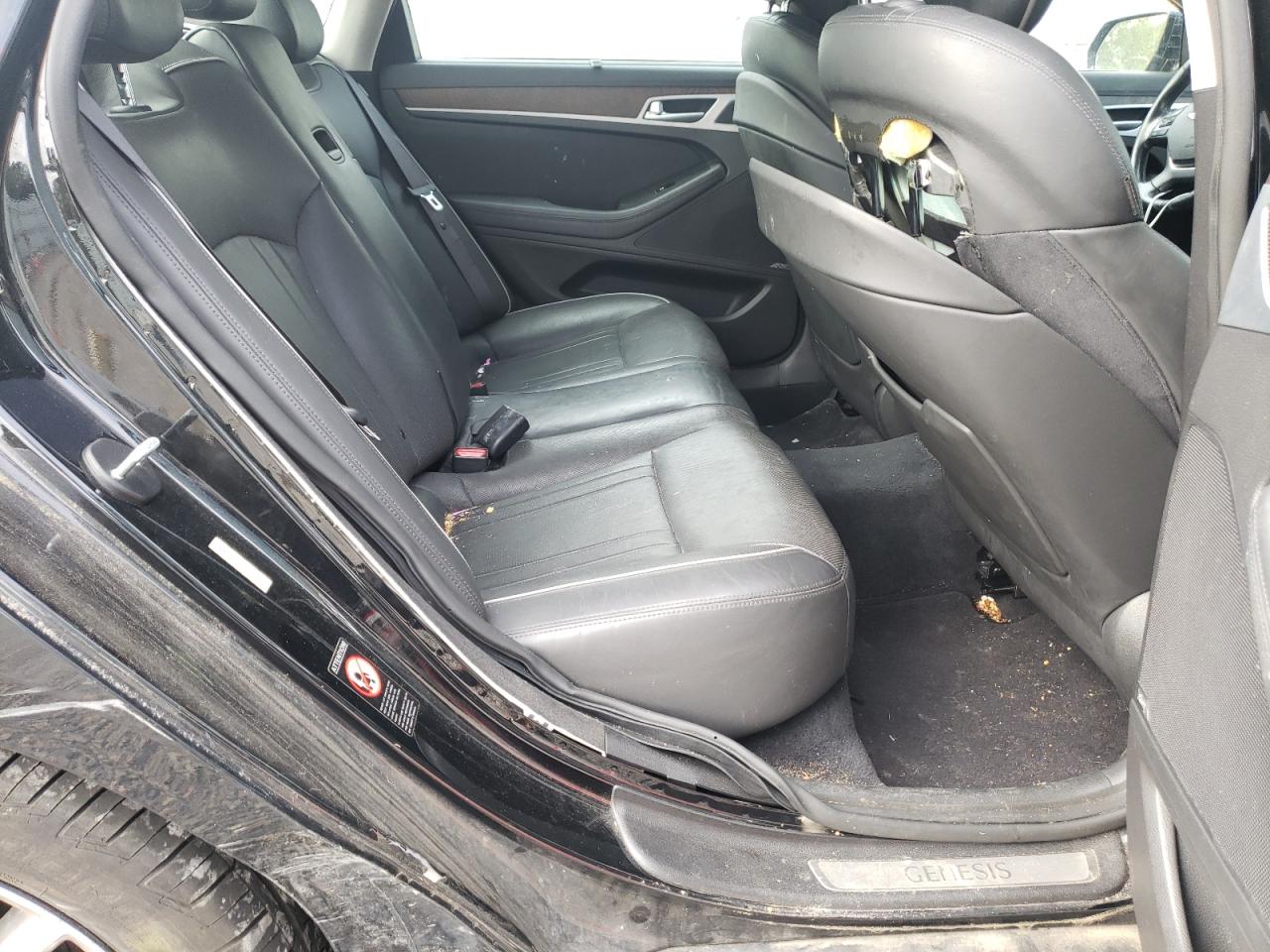 2015 Hyundai Genesis 3.8l Black vin: KMHGN4JE2FU029806