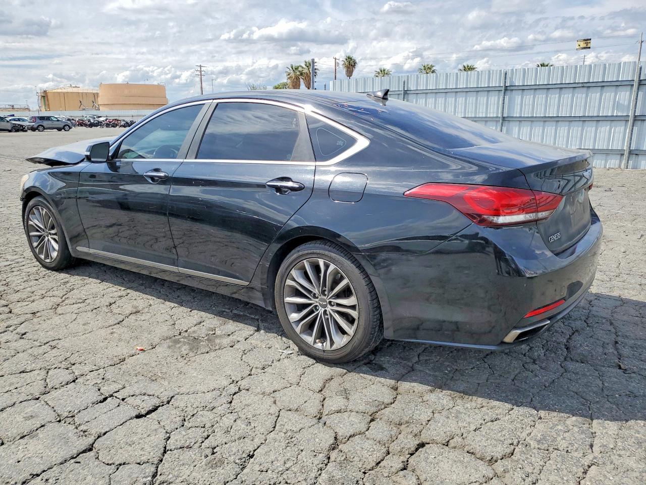 2015 Hyundai Genesis 3.8l Black vin: KMHGN4JE2FU030566