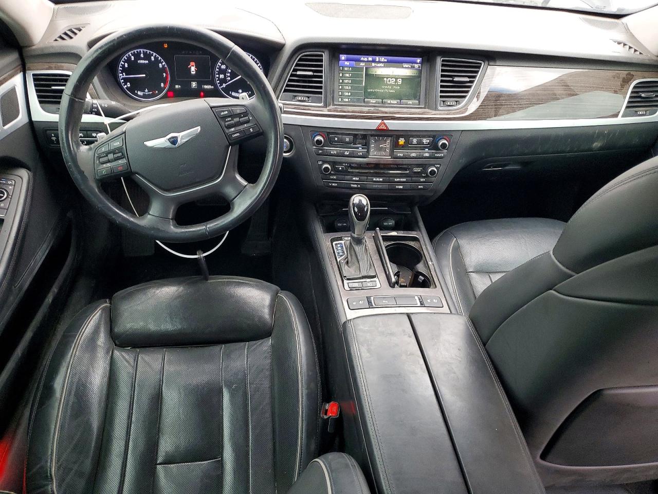 2015 Hyundai Genesis 3.8l Black vin: KMHGN4JE2FU032740