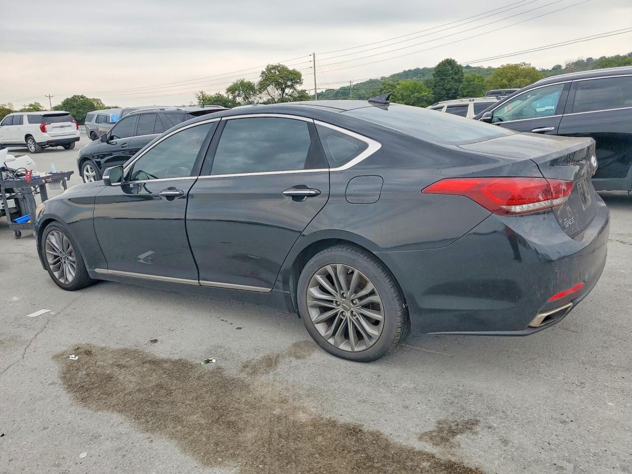 2015 Hyundai Genesis 3.8l Black vin: KMHGN4JE2FU032740