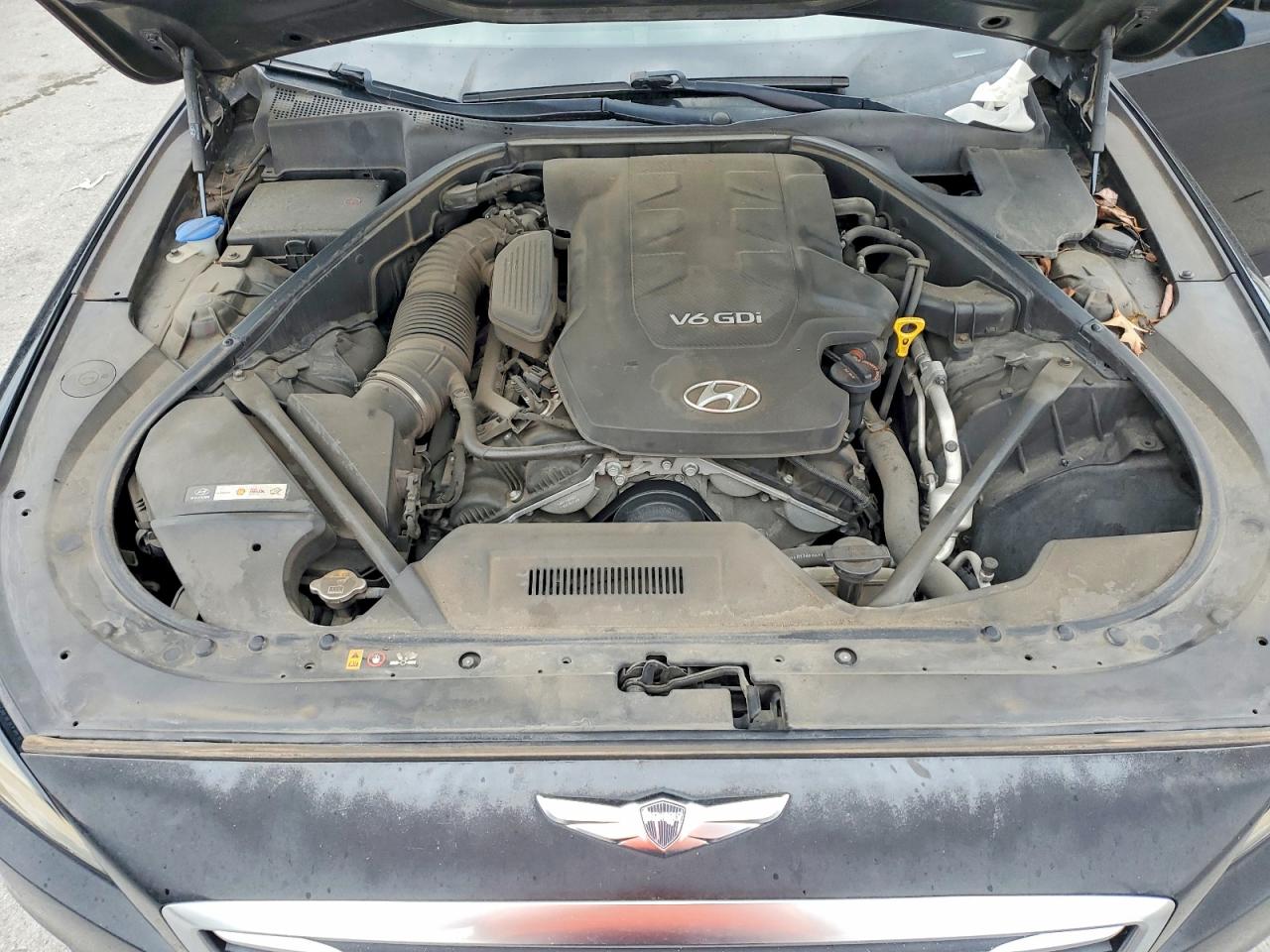 2015 Hyundai Genesis 3.8l Black vin: KMHGN4JE2FU032740