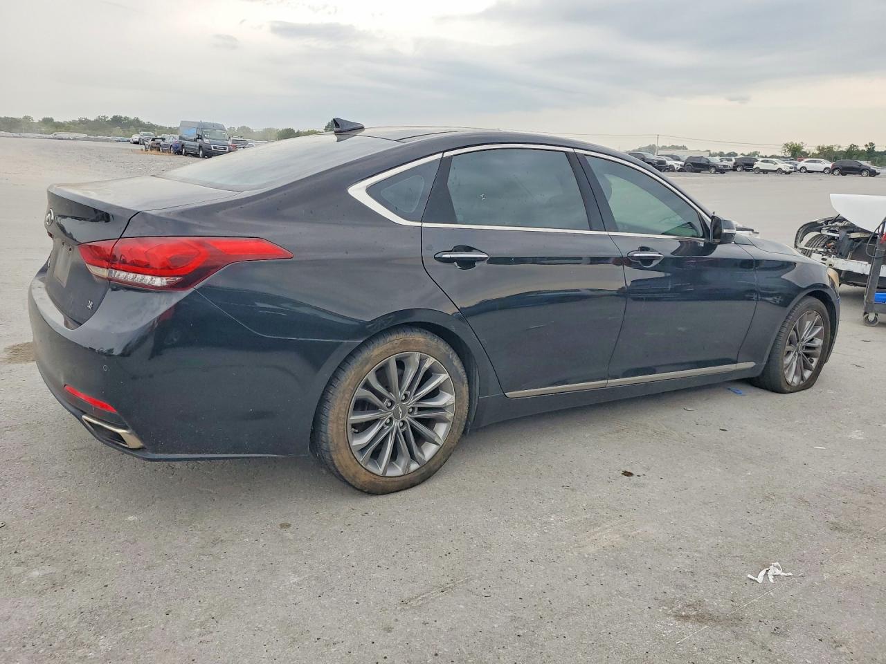 2015 Hyundai Genesis 3.8l Black vin: KMHGN4JE2FU032740