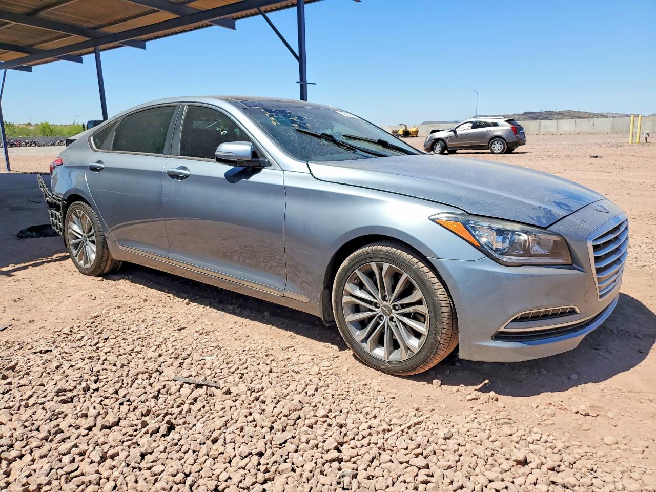 2015 Hyundai Genesis 3.8l Silver vin: KMHGN4JE2FU040305
