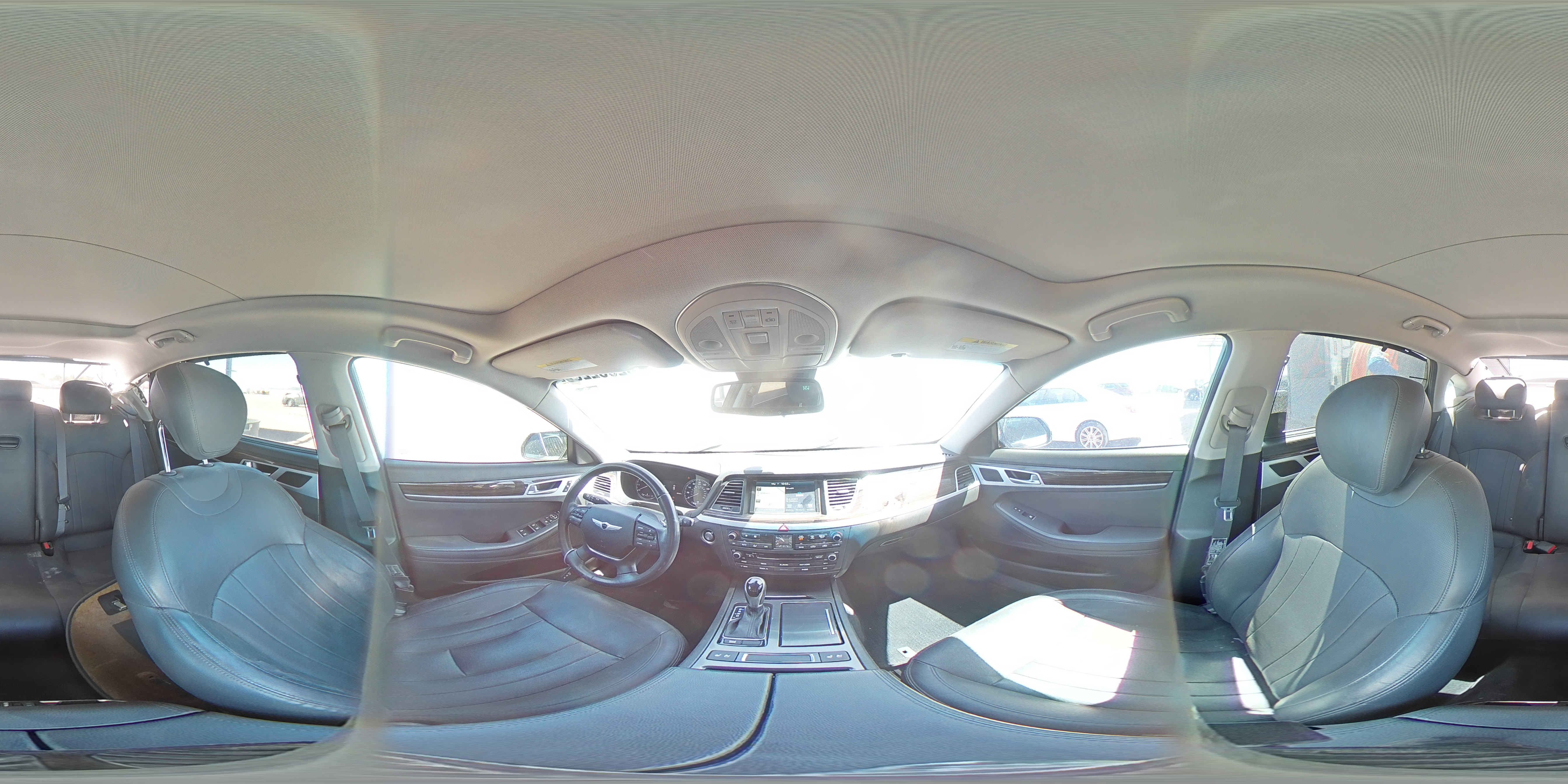 2015 Hyundai Genesis 3.8l Silver vin: KMHGN4JE2FU040305
