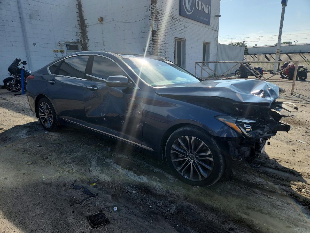 2015 Hyundai Genesis 3.8l Gray vin: KMHGN4JE2FU041793