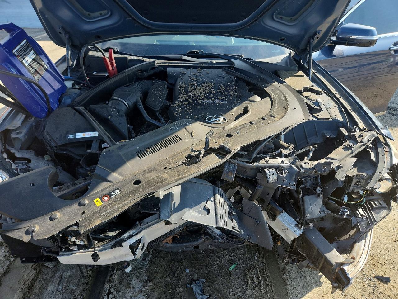 2015 Hyundai Genesis 3.8l Gray vin: KMHGN4JE2FU041793