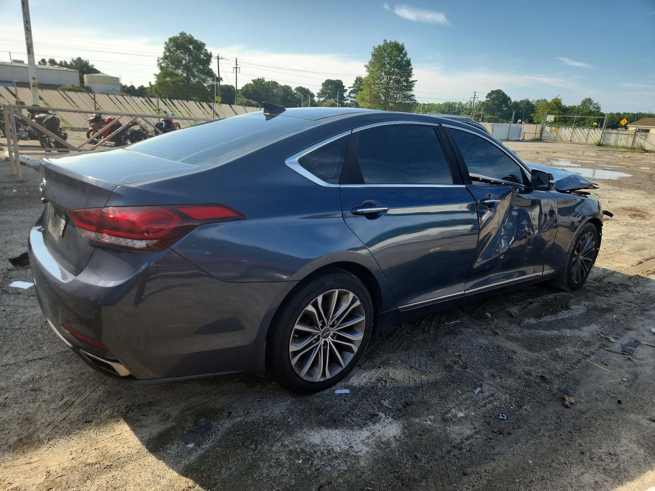 2015 Hyundai Genesis 3.8l Gray vin: KMHGN4JE2FU041793