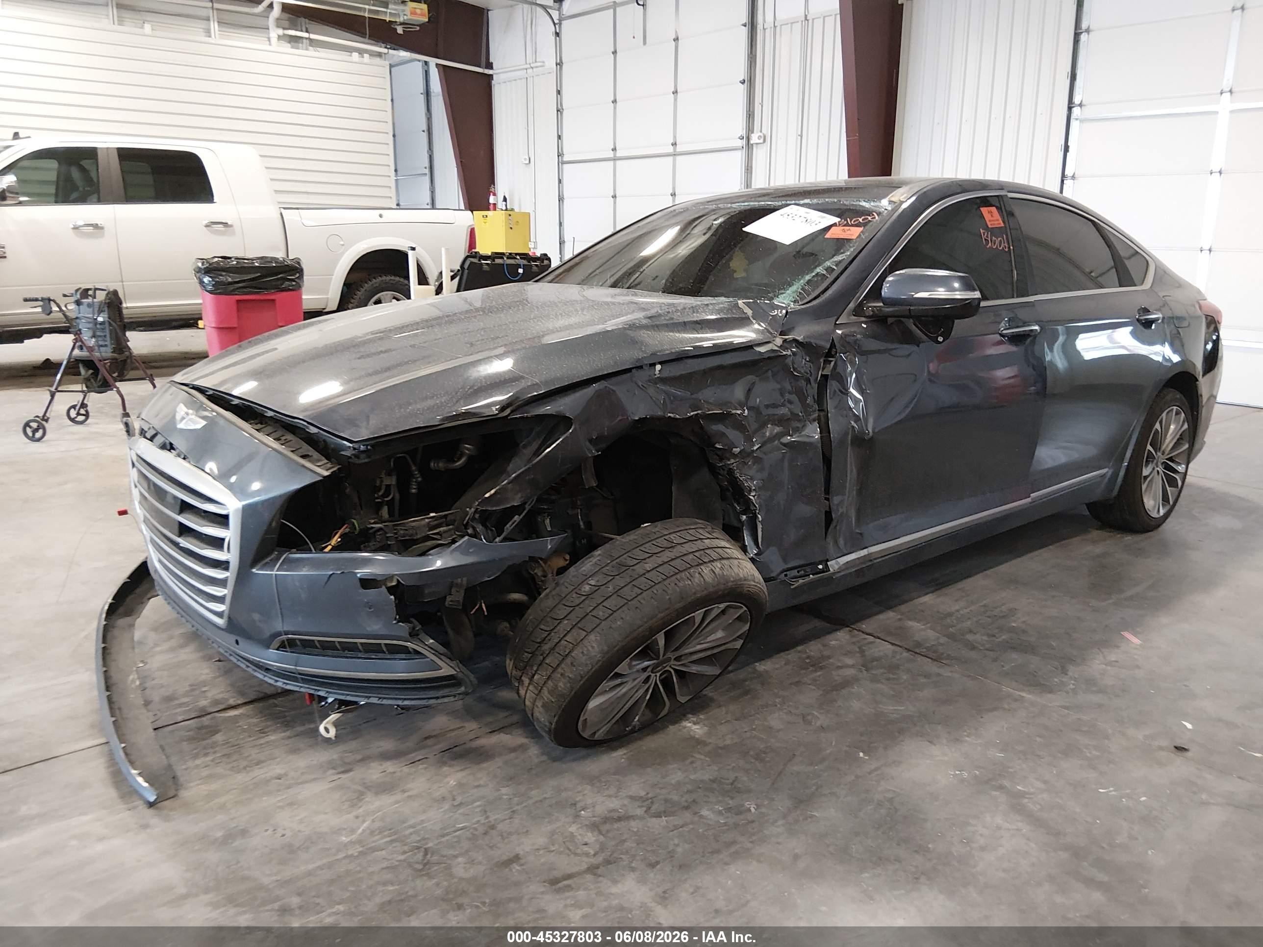 2015 Hyundai Genesis 3.8 Blue vin: KMHGN4JE2FU063731