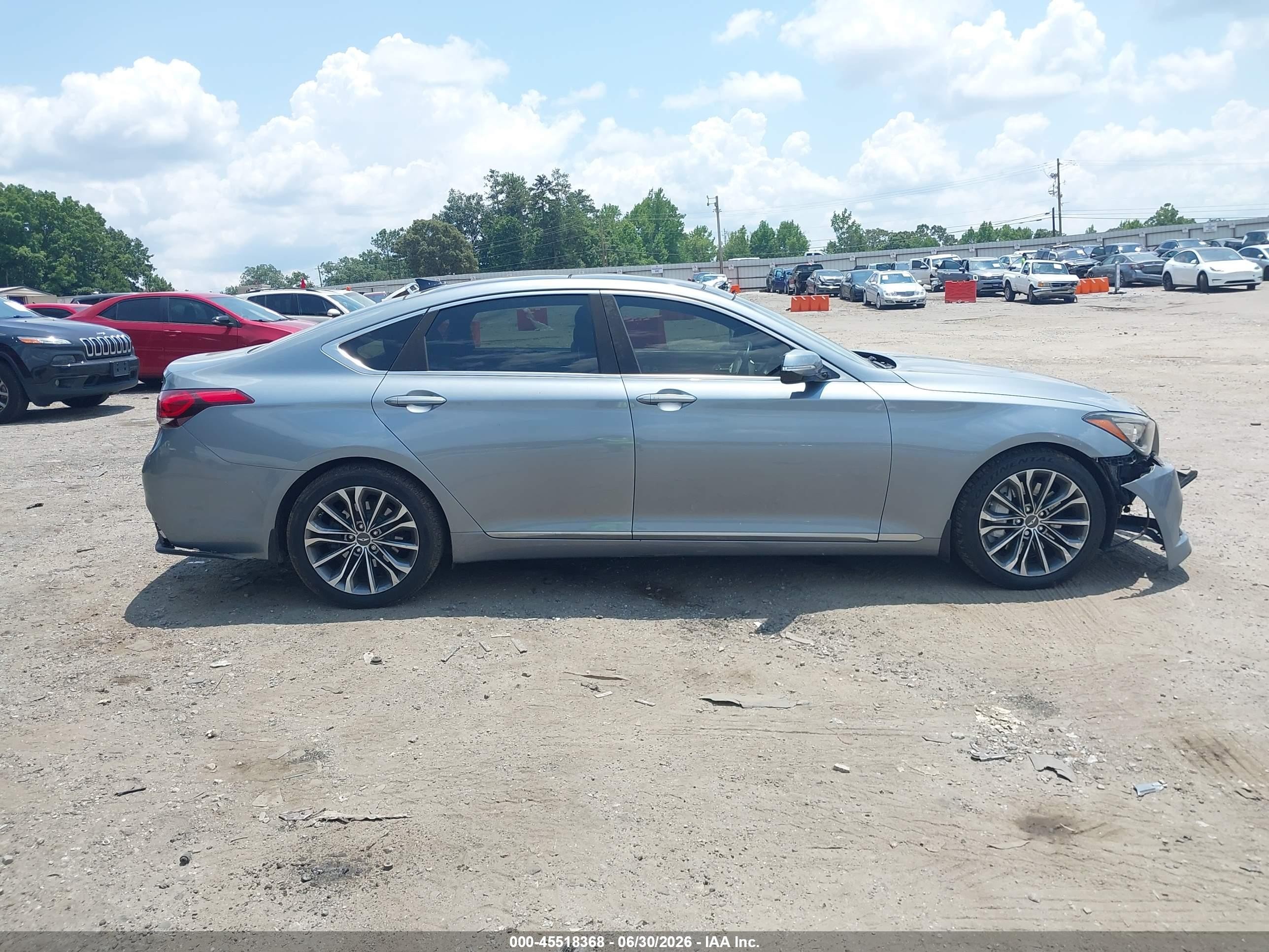 2015 Hyundai Genesis 3.8 Gray vin: KMHGN4JE2FU075510
