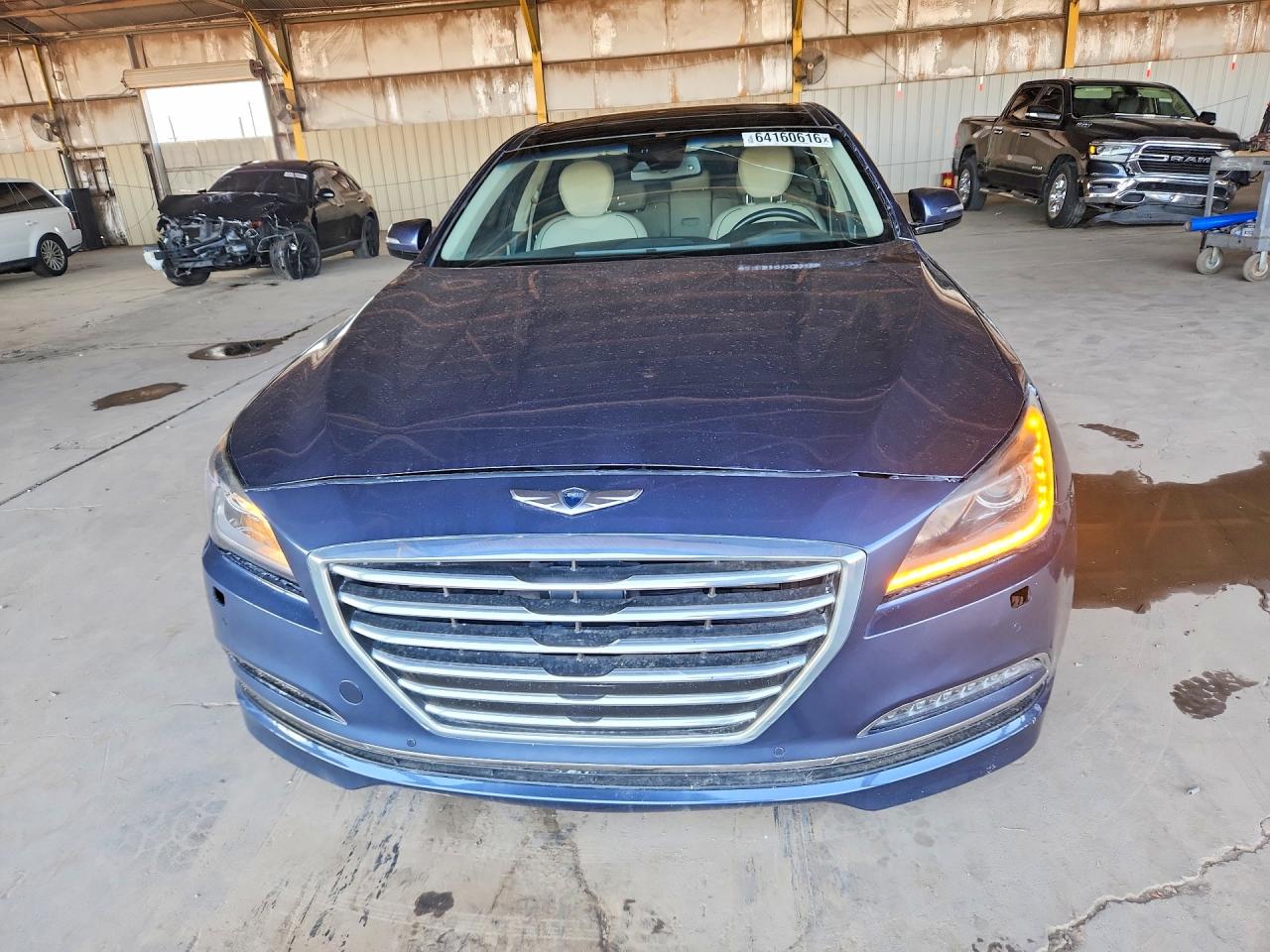 2015 Hyundai Genesis 3.8l Blue vin: KMHGN4JE2FU085986