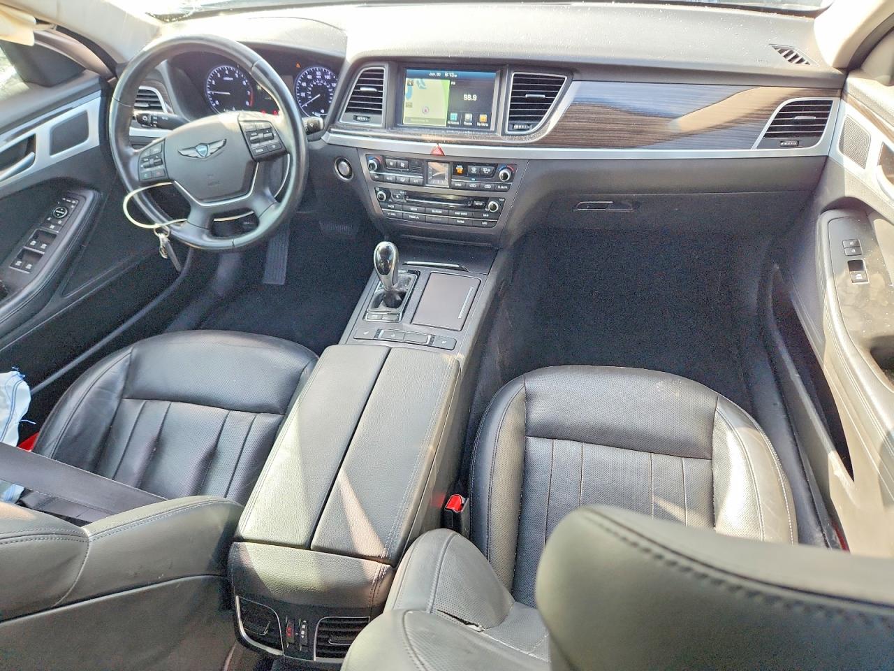 2015 Hyundai Genesis 3.8l White vin: KMHGN4JE2FU091674