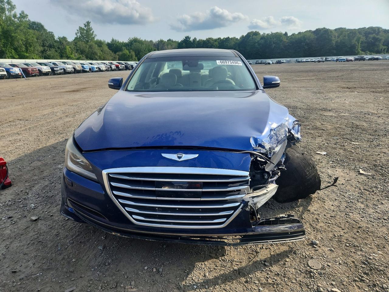 2015 Hyundai Genesis 3.8l Blue vin: KMHGN4JE2FU101829