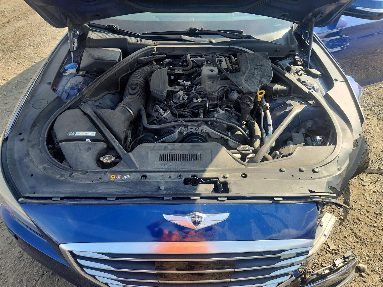 2015 Hyundai Genesis 3.8l Blue vin: KMHGN4JE2FU101829