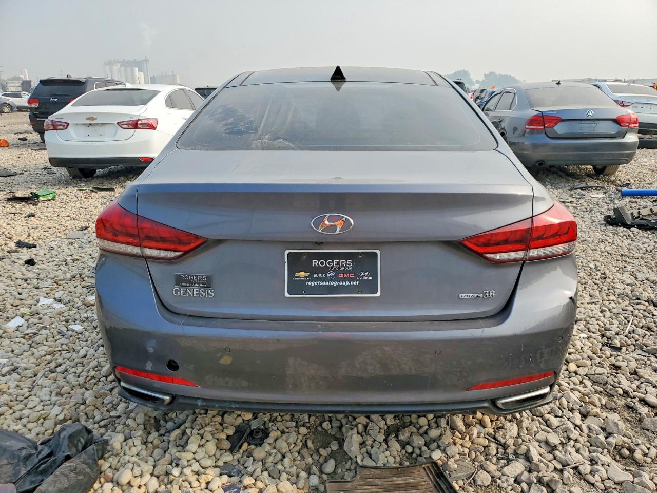 2015 Hyundai Genesis 3.8l Gray vin: KMHGN4JE2FU102995