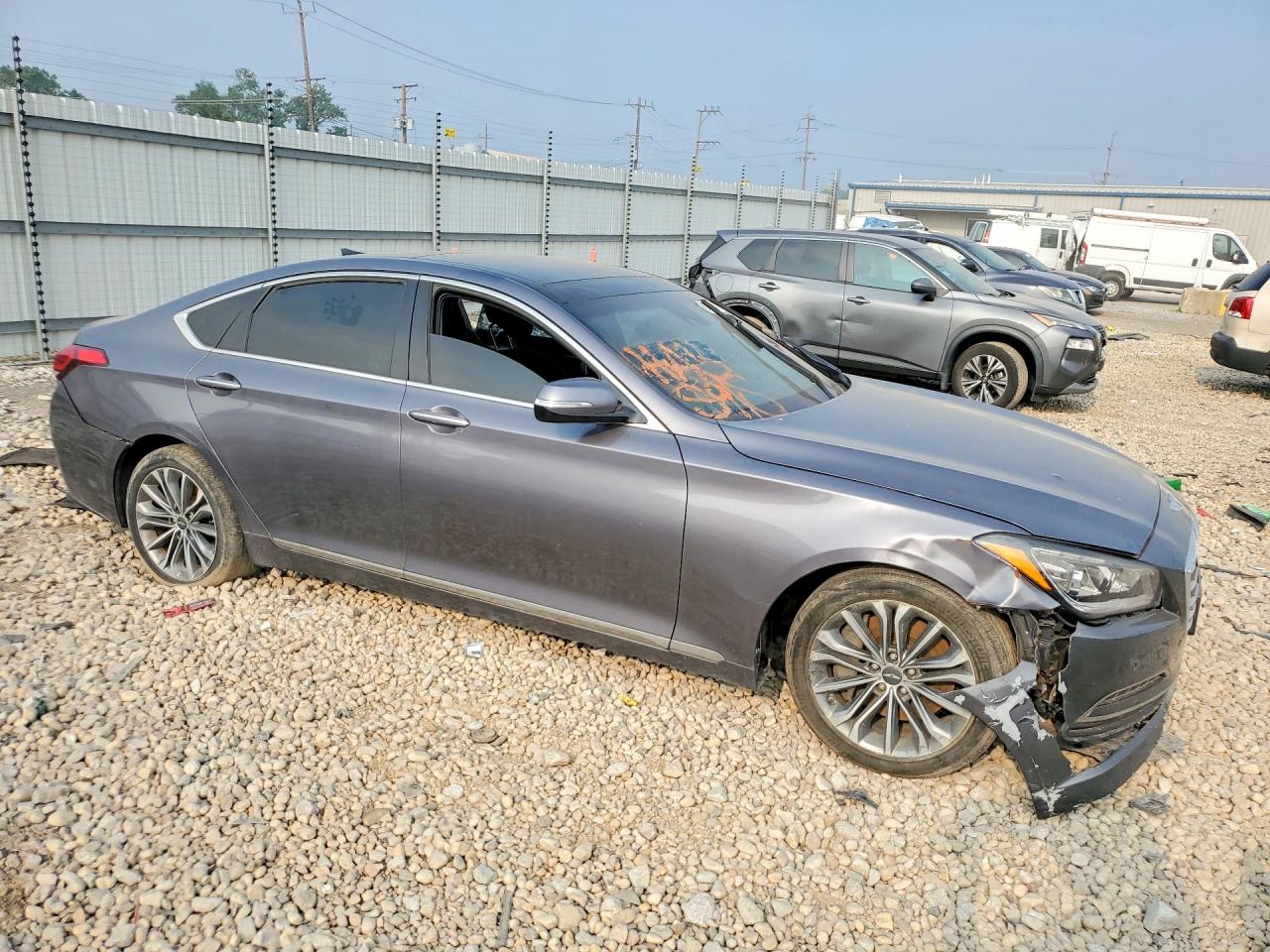 2015 Hyundai Genesis 3.8l Gray vin: KMHGN4JE2FU102995