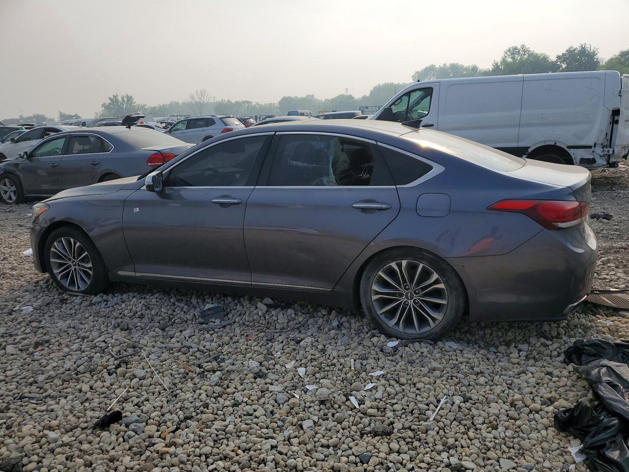2015 Hyundai Genesis 3.8l Gray vin: KMHGN4JE2FU102995