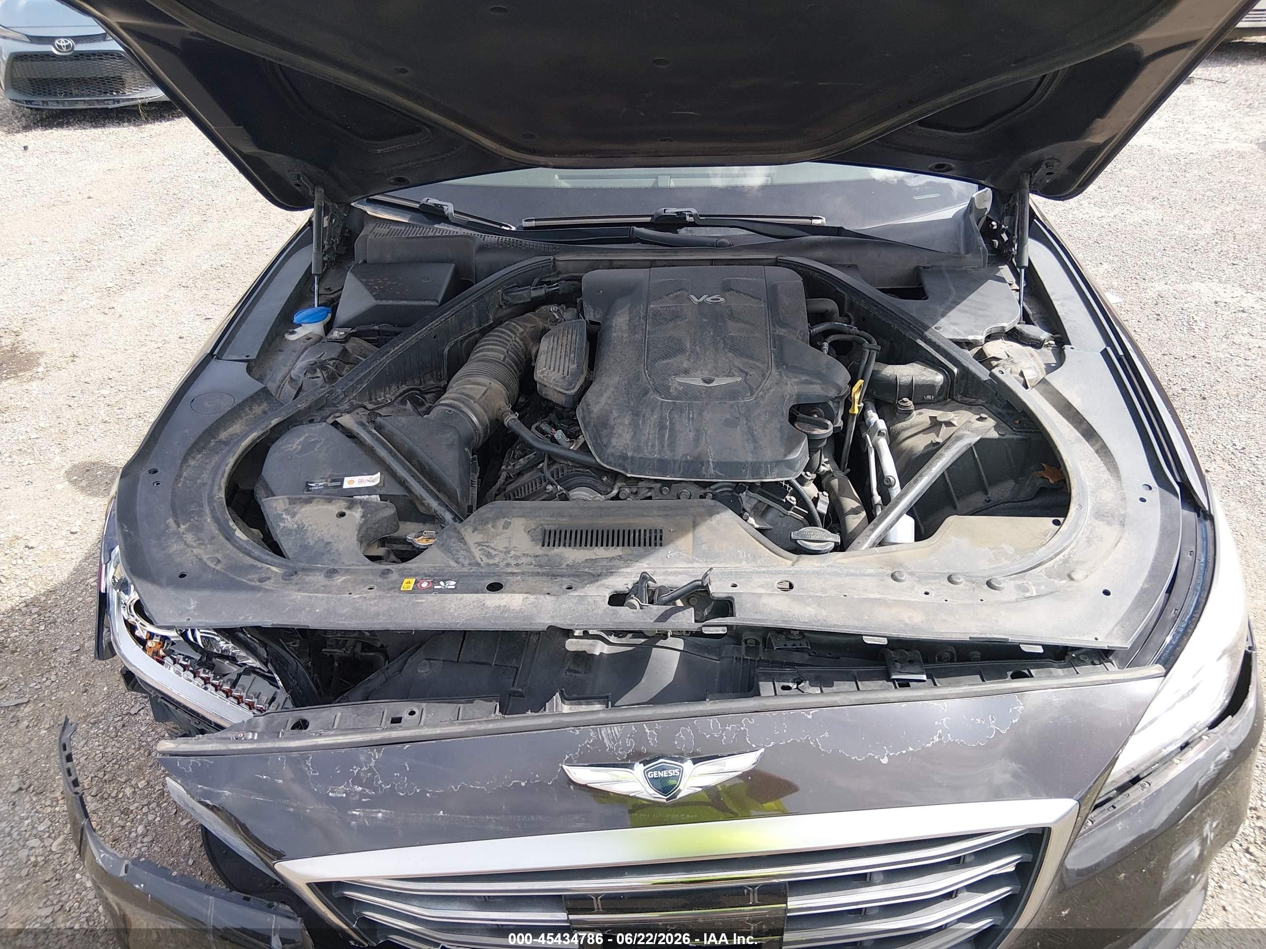 2018 Genesis G80 3.8 Black vin: KMHGN4JE2JU245602