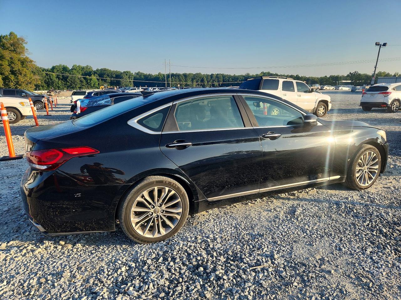 2015 Hyundai Genesis 3.8l Black vin: KMHGN4JE3FU022993