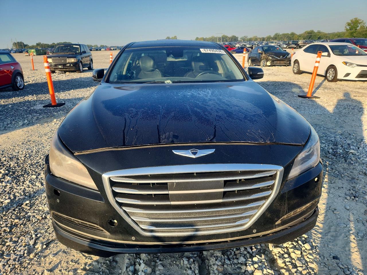 2015 Hyundai Genesis 3.8l Black vin: KMHGN4JE3FU022993