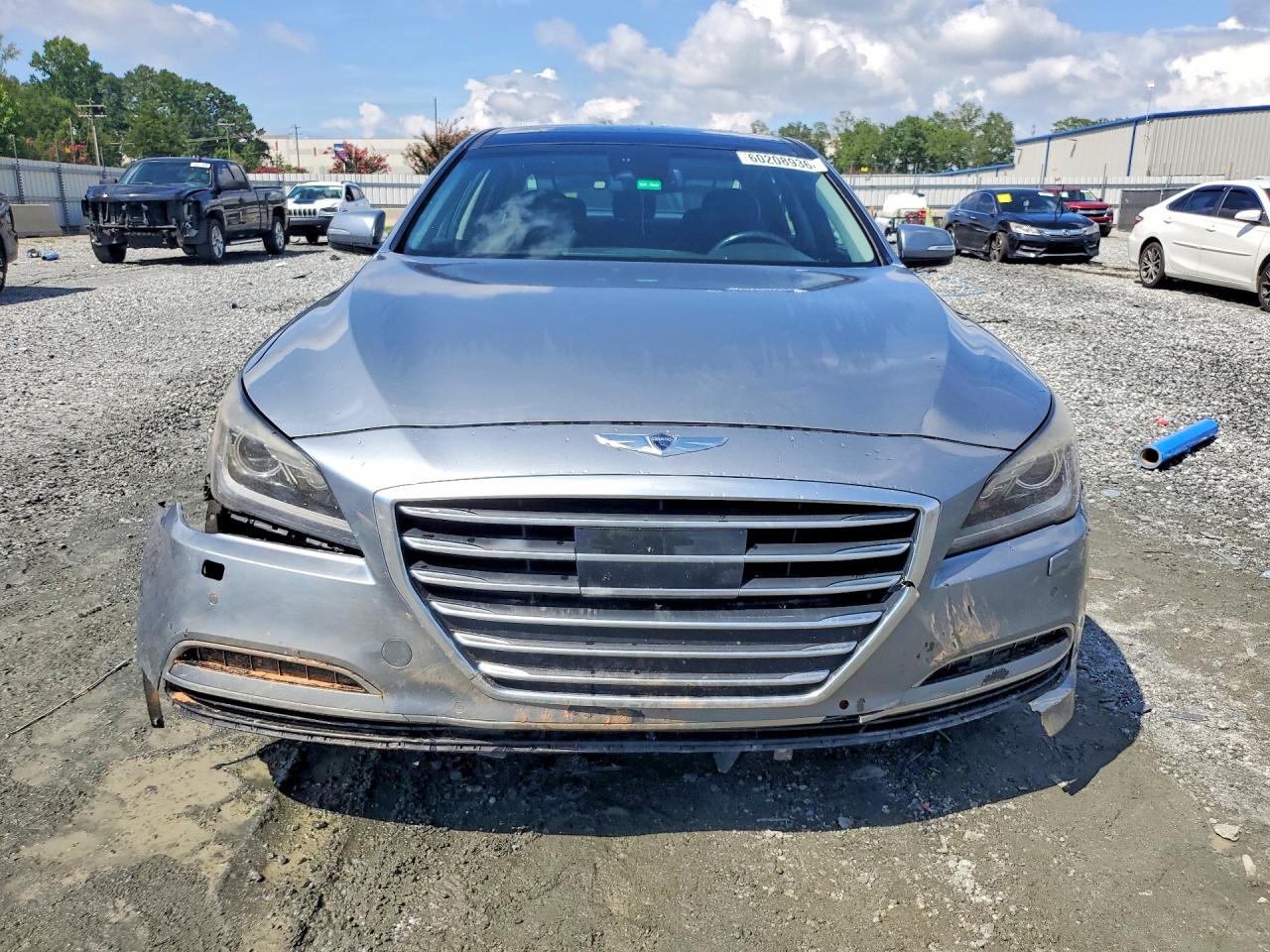 2015 Hyundai Genesis 3.8l Silver vin: KMHGN4JE3FU032939