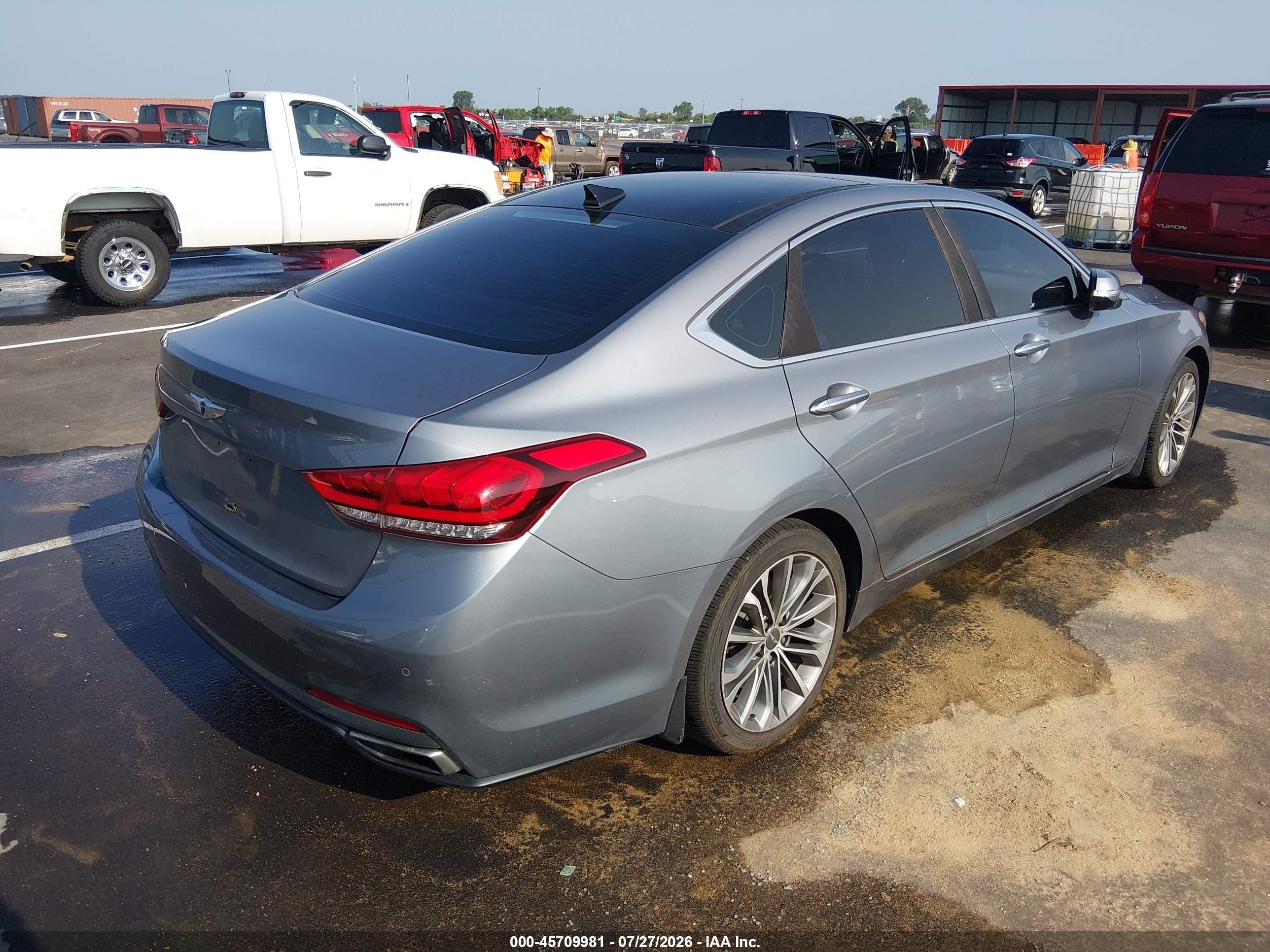2015 Hyundai Genesis 3.8 Luxury Gray vin: KMHGN4JE3FU035730