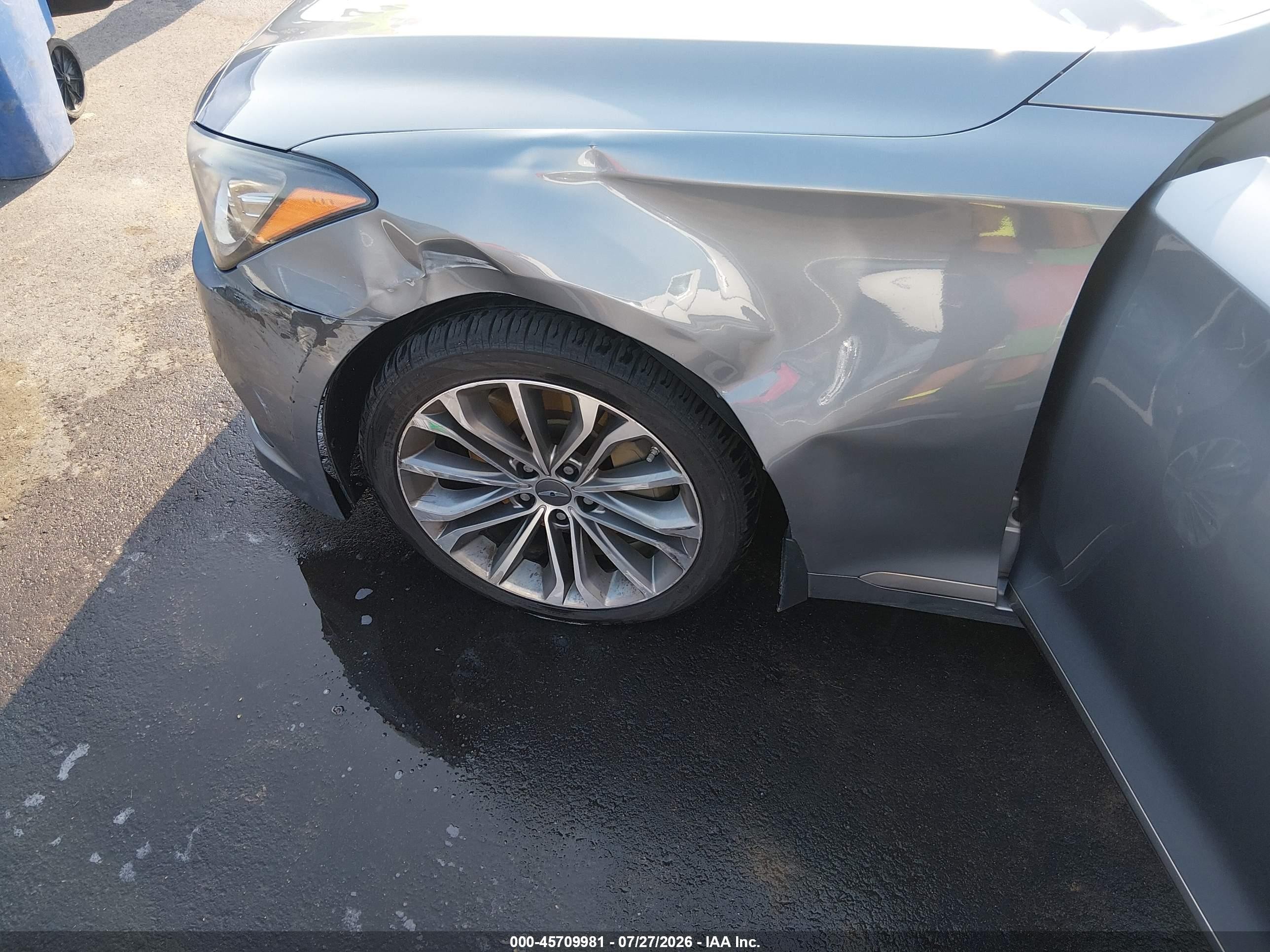 2015 Hyundai Genesis 3.8 Luxury Gray vin: KMHGN4JE3FU035730