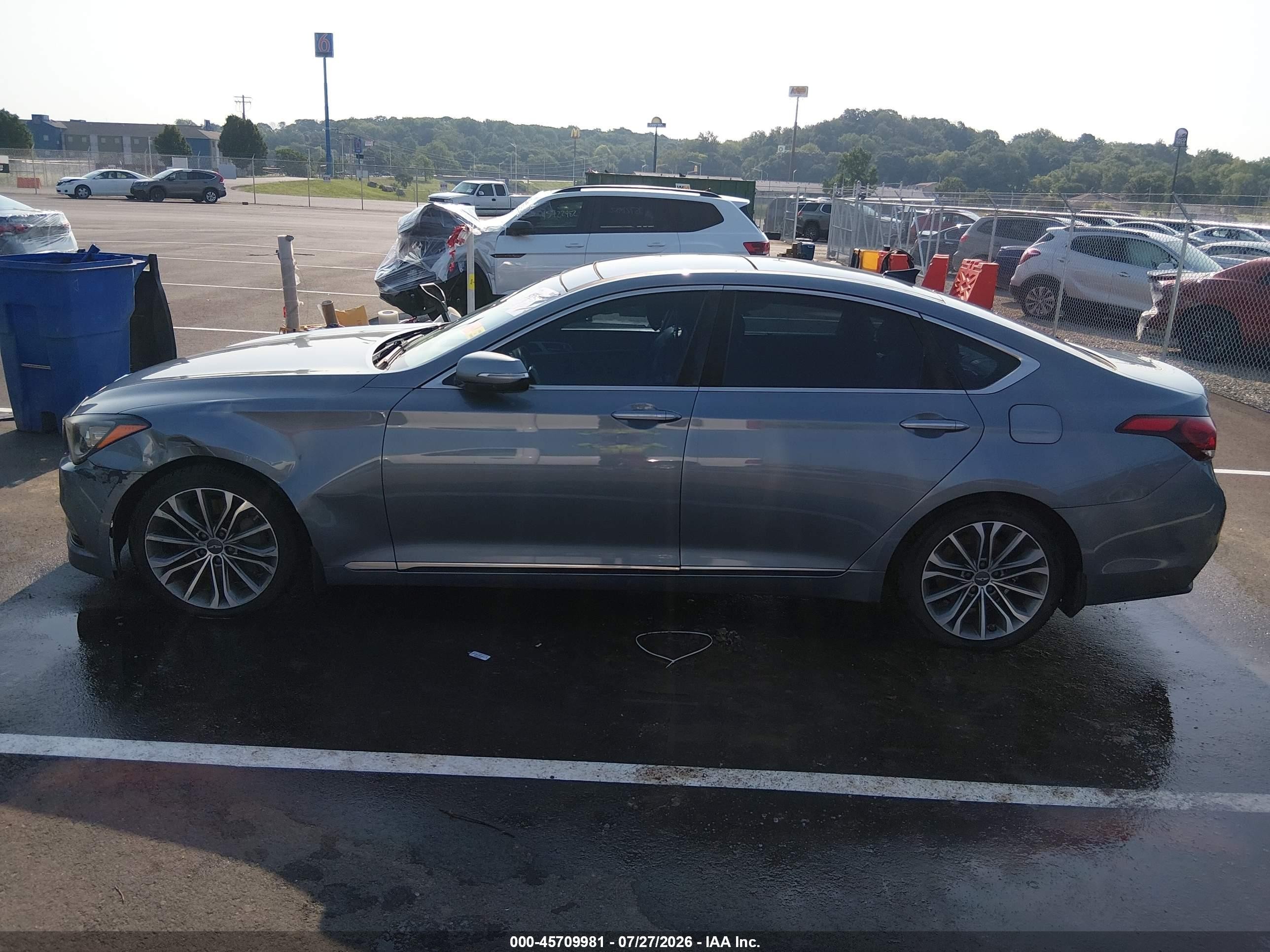 2015 Hyundai Genesis 3.8 Luxury Gray vin: KMHGN4JE3FU035730